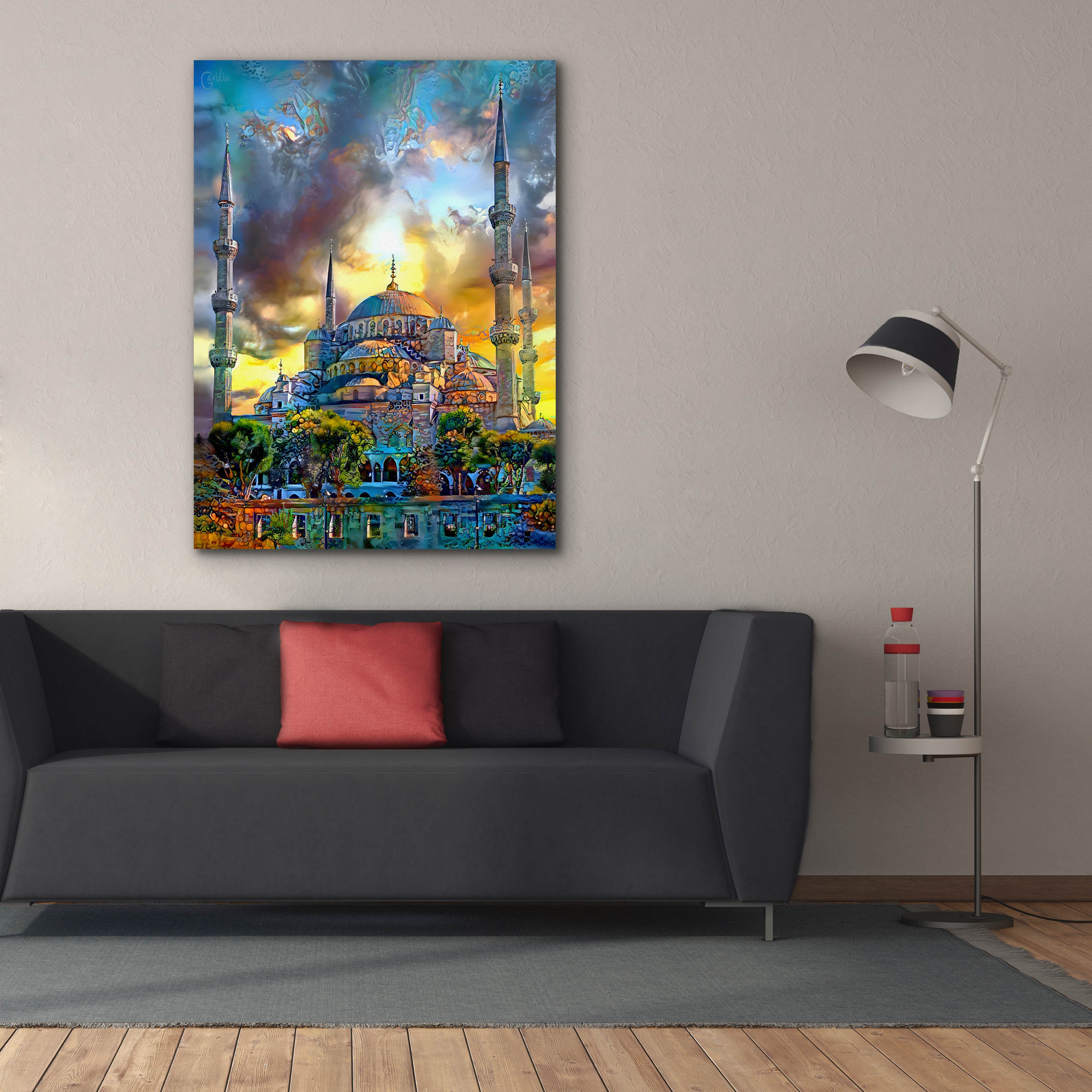 'Istanbul Turkey Blue Mosque' by Pedro Gavidia, Canvas Wall Art,40 x 54