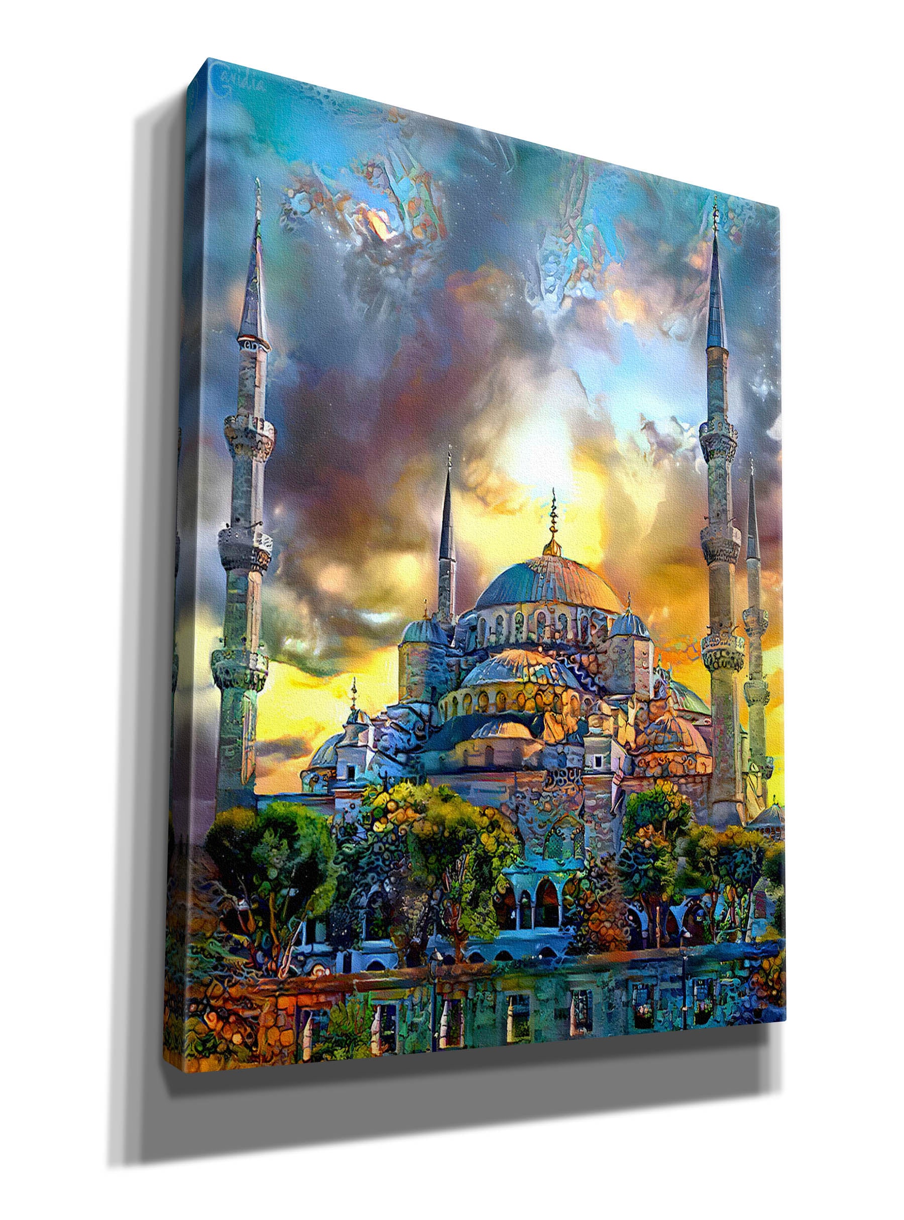 'Istanbul Turkey Blue Mosque' by Pedro Gavidia, Canvas Wall Art