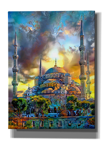 Image of 'Istanbul Turkey Blue Mosque' by Pedro Gavidia, Canvas Wall Art
