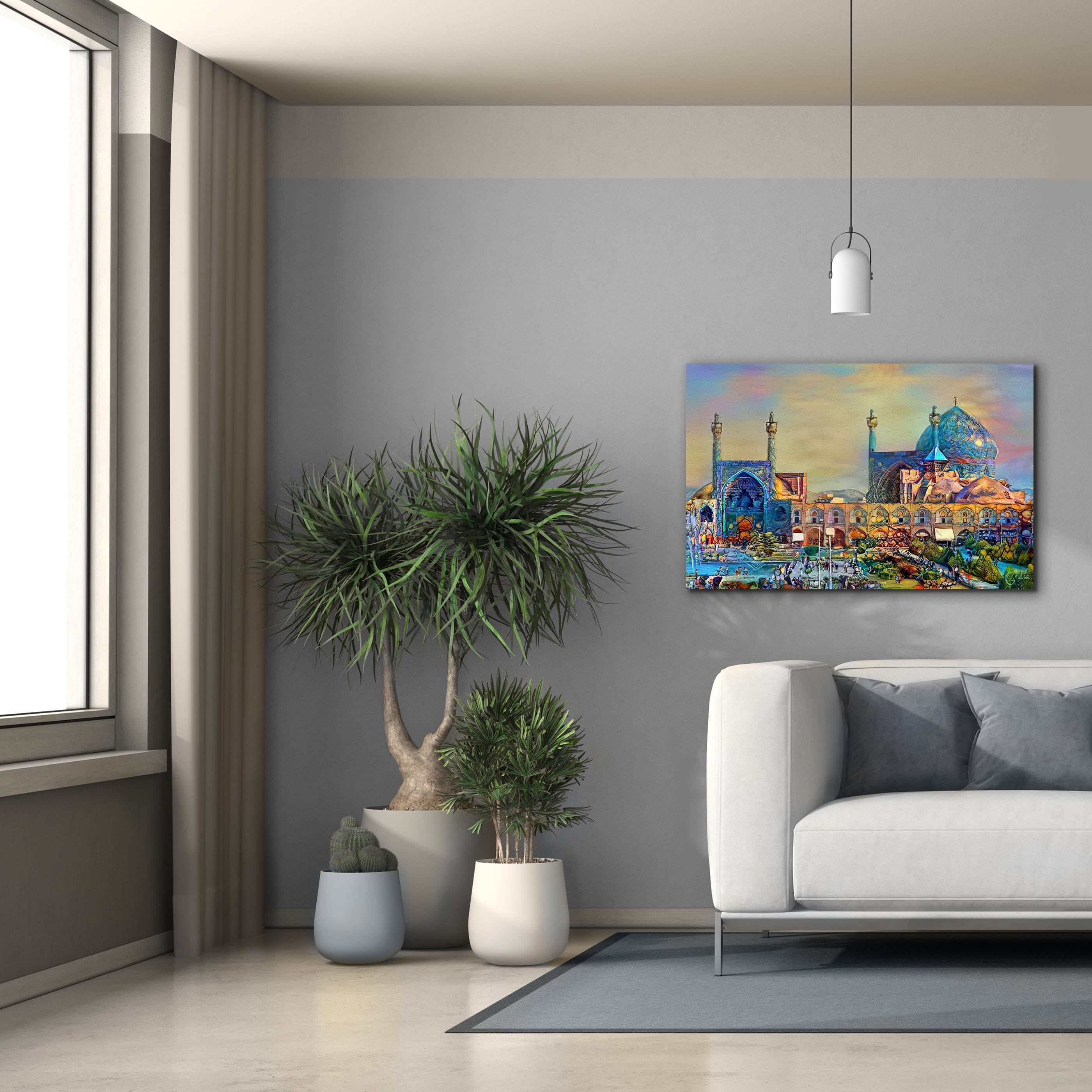 'Isfahan Iran Imam Khomeini Mosque' by Pedro Gavidia, Canvas Wall Art,40 x 26