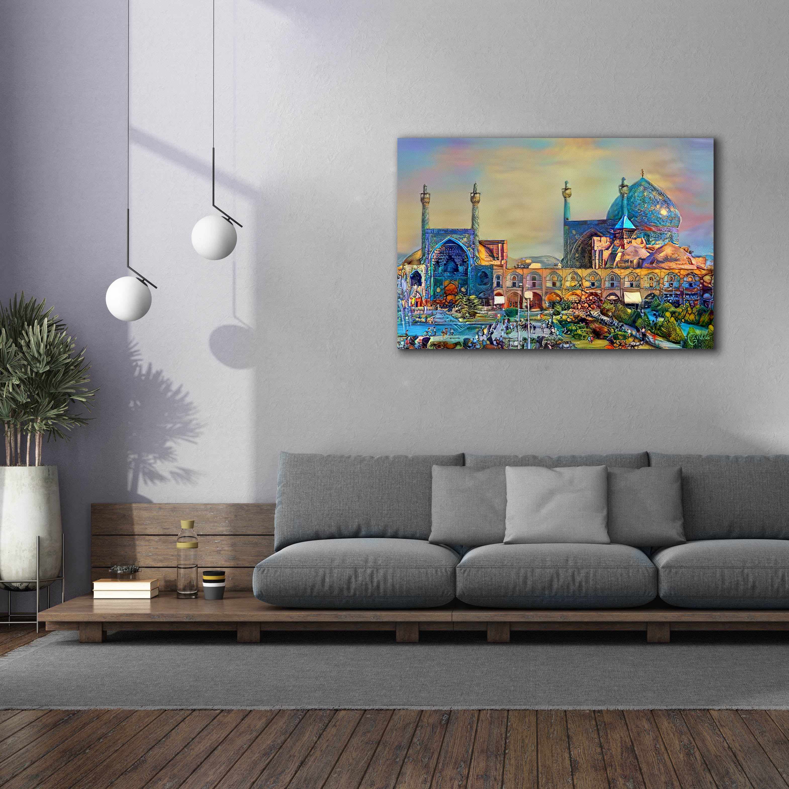 'Isfahan Iran Imam Khomeini Mosque' by Pedro Gavidia, Canvas Wall Art,60 x 40