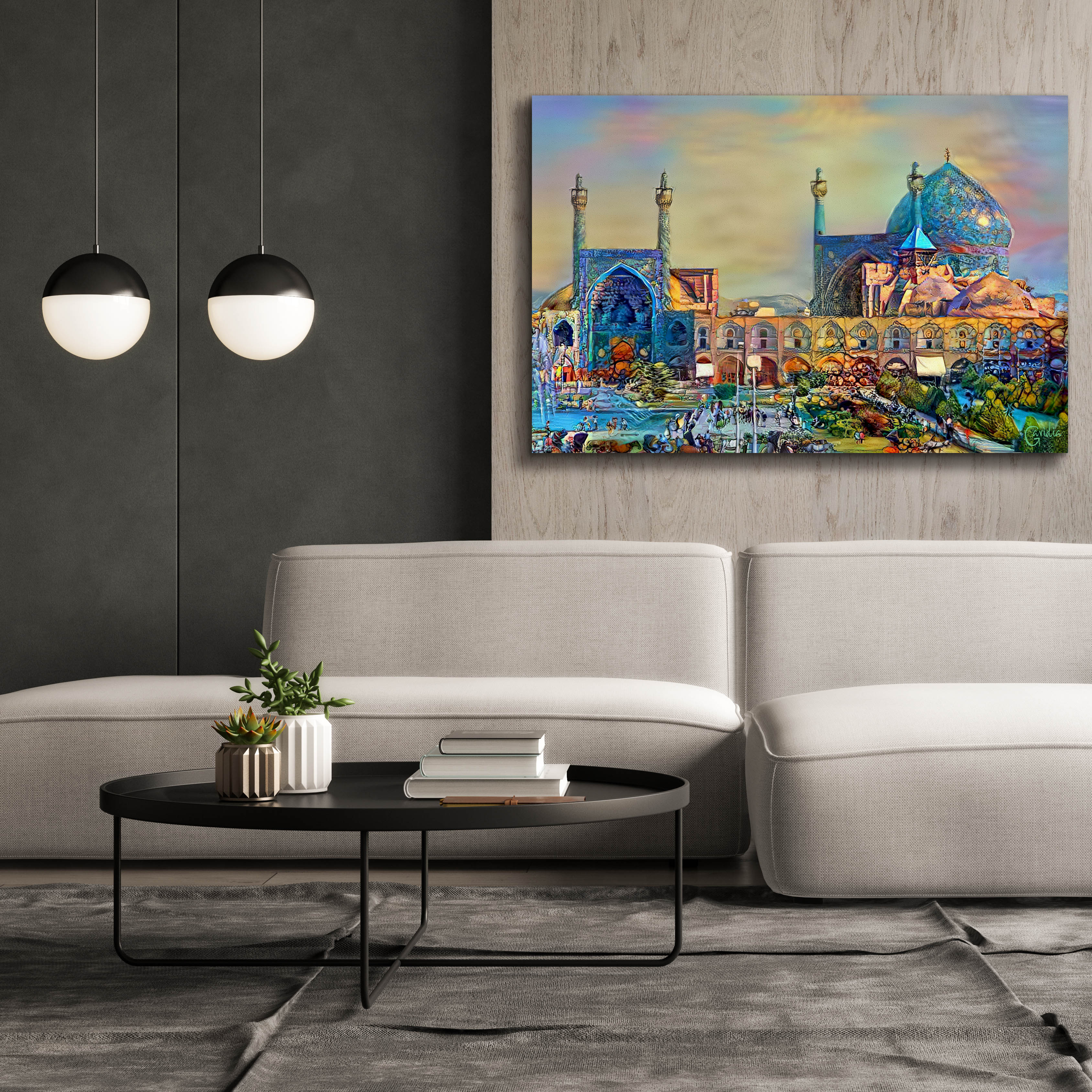 'Isfahan Iran Imam Khomeini Mosque' by Pedro Gavidia, Canvas Wall Art,60 x 40
