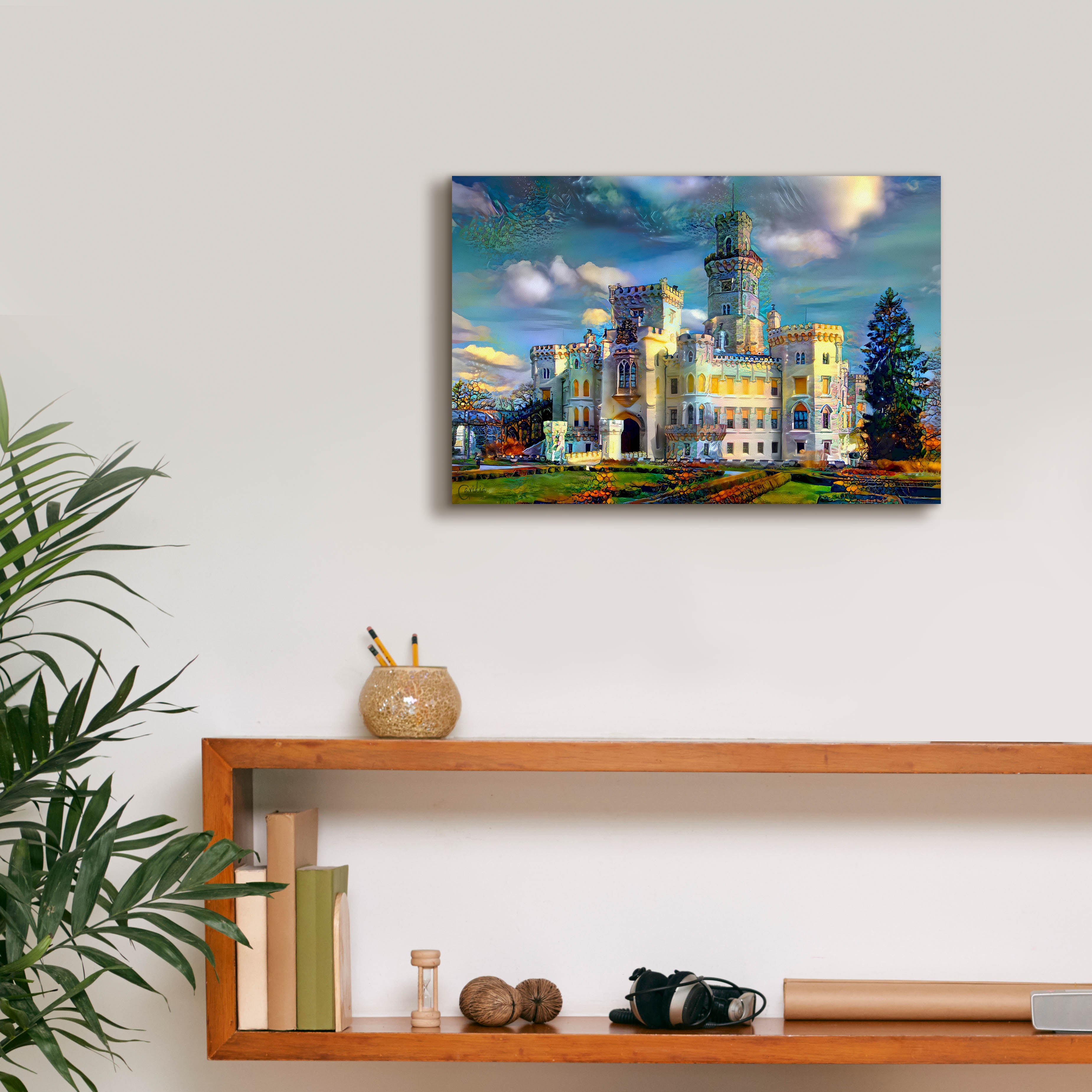 'Hluboka nad Vltavou Czech Republic Hluboka Castle' by Pedro Gavidia, Canvas Wall Art,18 x 12