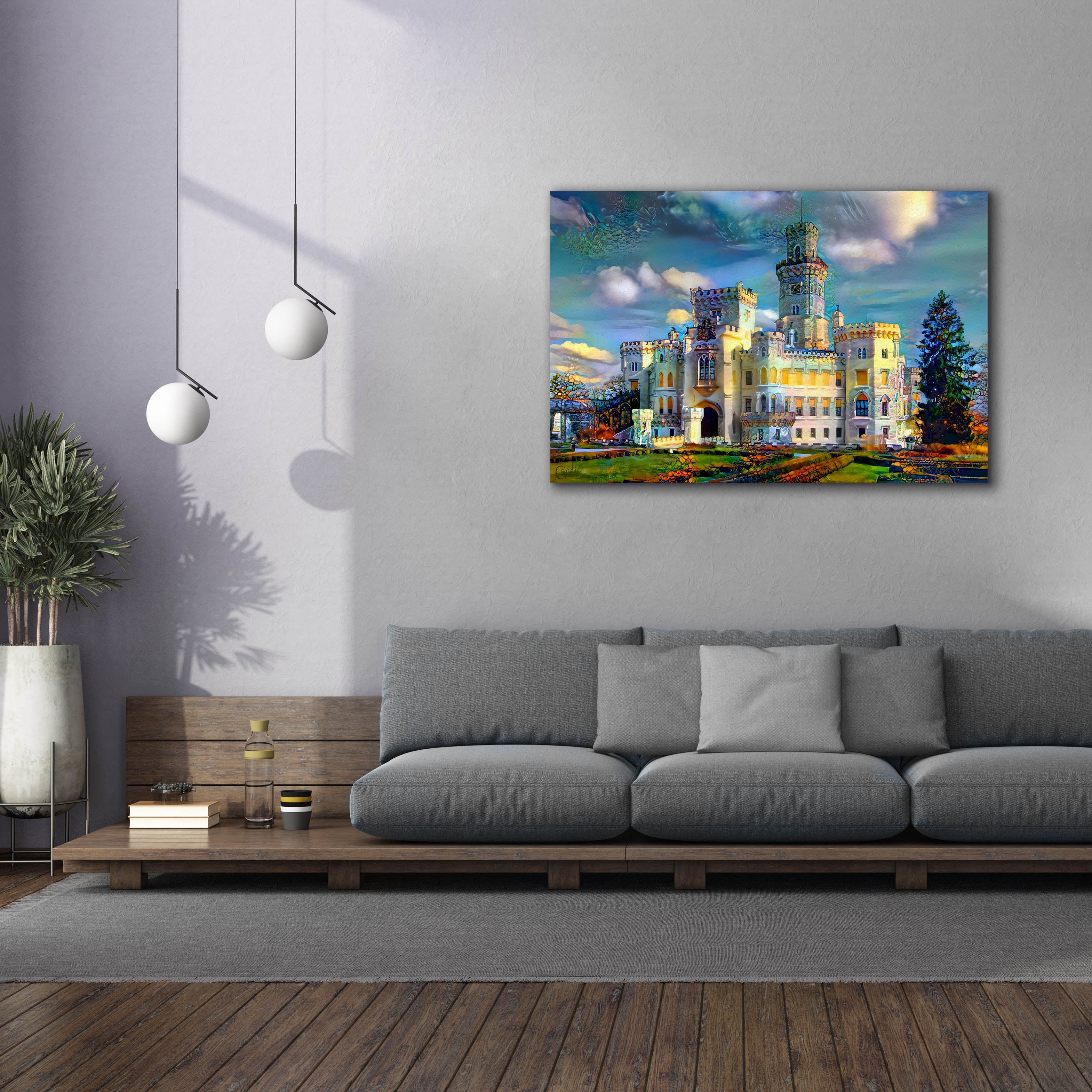 'Hluboka nad Vltavou Czech Republic Hluboka Castle' by Pedro Gavidia, Canvas Wall Art,60 x 40