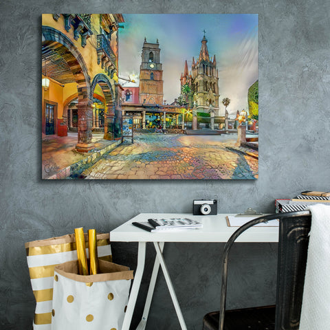 Image of 'Guanajuato Mexico San Miguel de Allende' by Pedro Gavidia, Canvas Wall Art,34 x 26