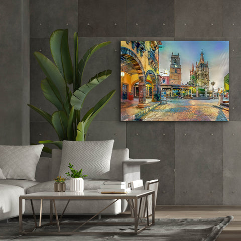 Image of 'Guanajuato Mexico San Miguel de Allende' by Pedro Gavidia, Canvas Wall Art,54 x 40