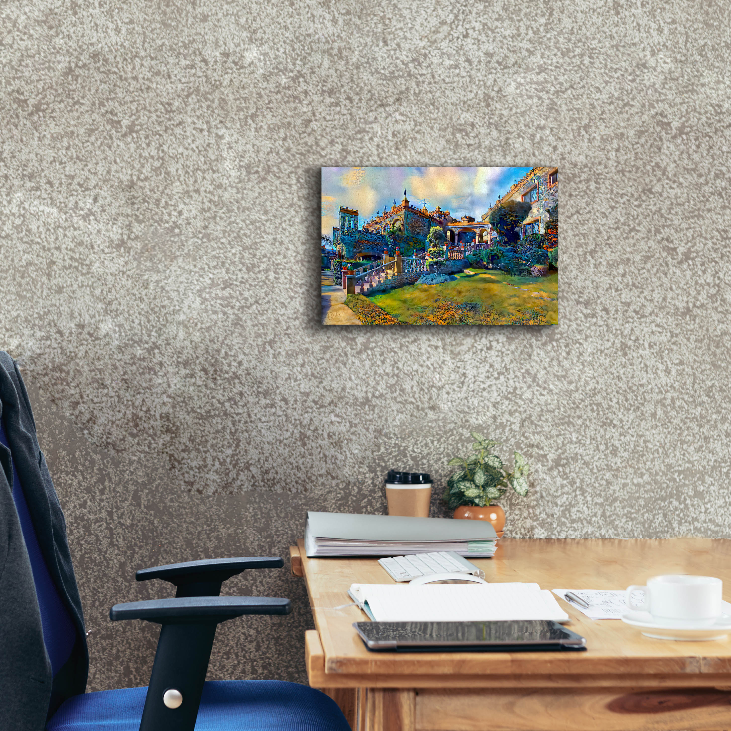 'Guanajuato Mexico Castillo de Santa Cecilia staircase' by Pedro Gavidia, Canvas Wall Art,18 x 12