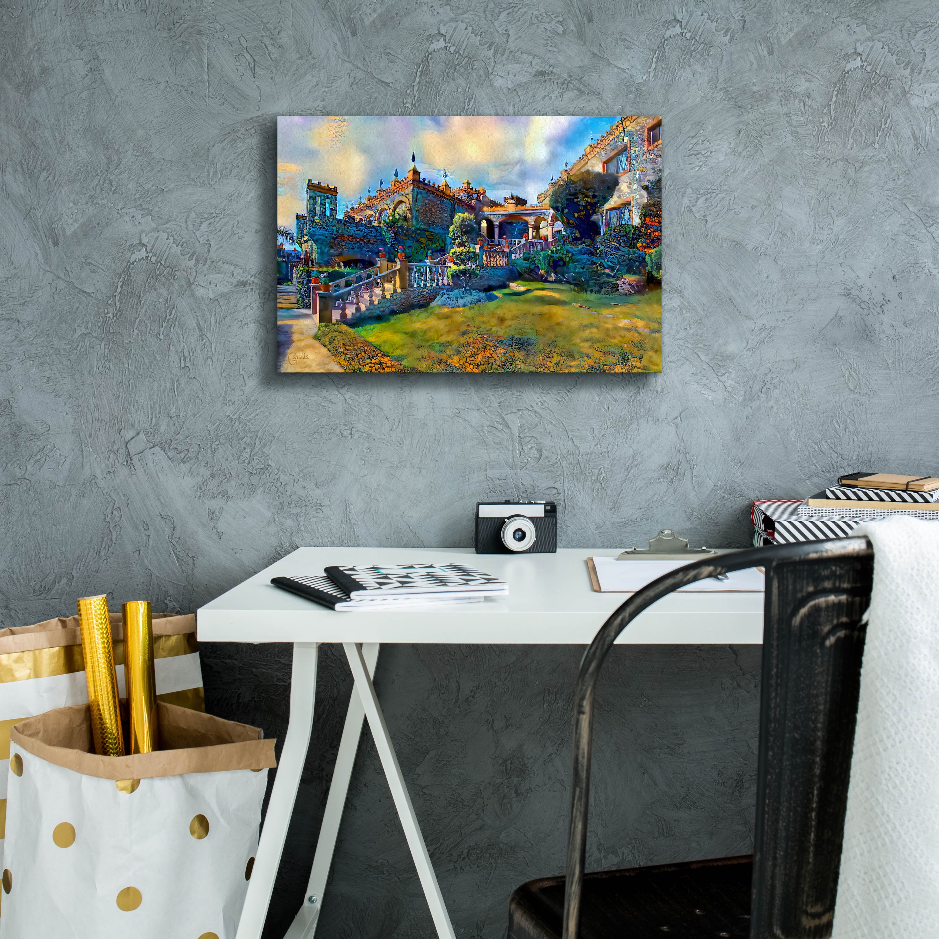 'Guanajuato Mexico Castillo de Santa Cecilia staircase' by Pedro Gavidia, Canvas Wall Art,18 x 12