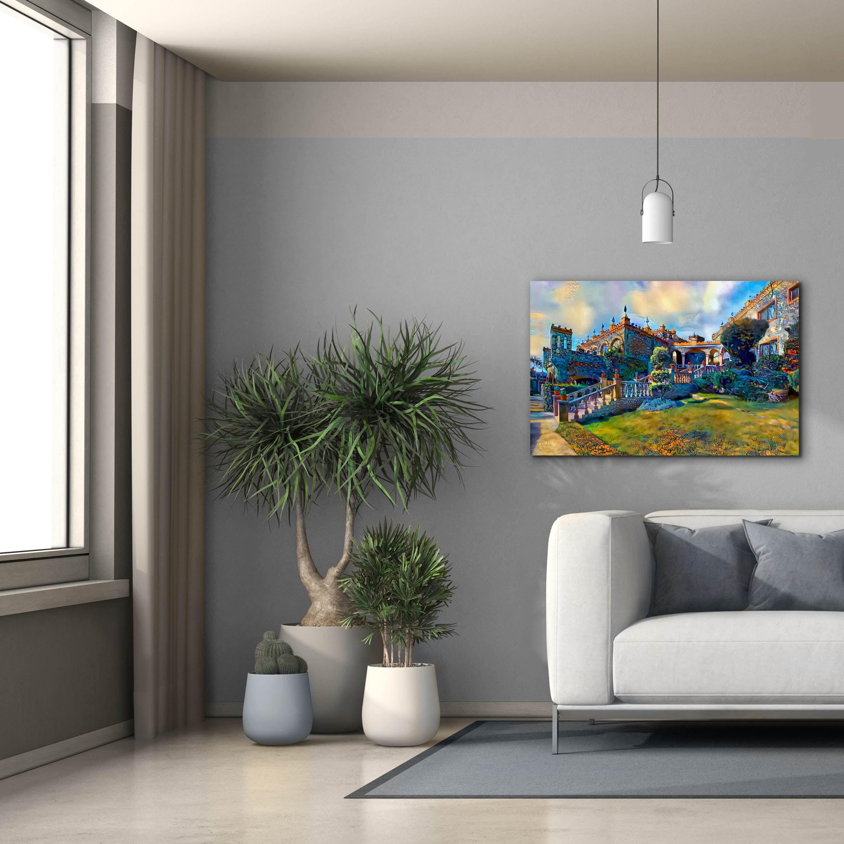 'Guanajuato Mexico Castillo de Santa Cecilia staircase' by Pedro Gavidia, Canvas Wall Art,40 x 26