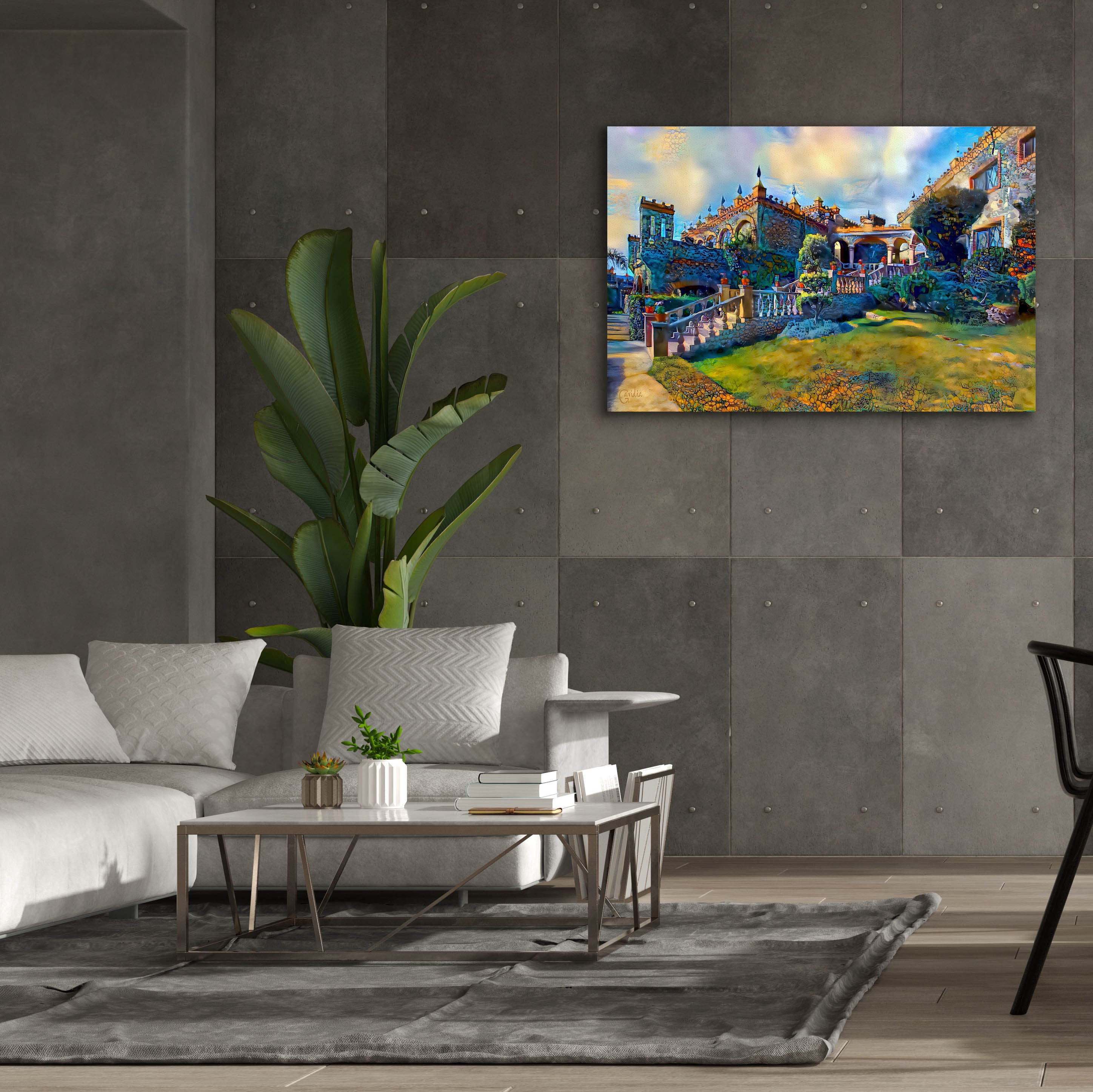 'Guanajuato Mexico Castillo de Santa Cecilia staircase' by Pedro Gavidia, Canvas Wall Art,60 x 40