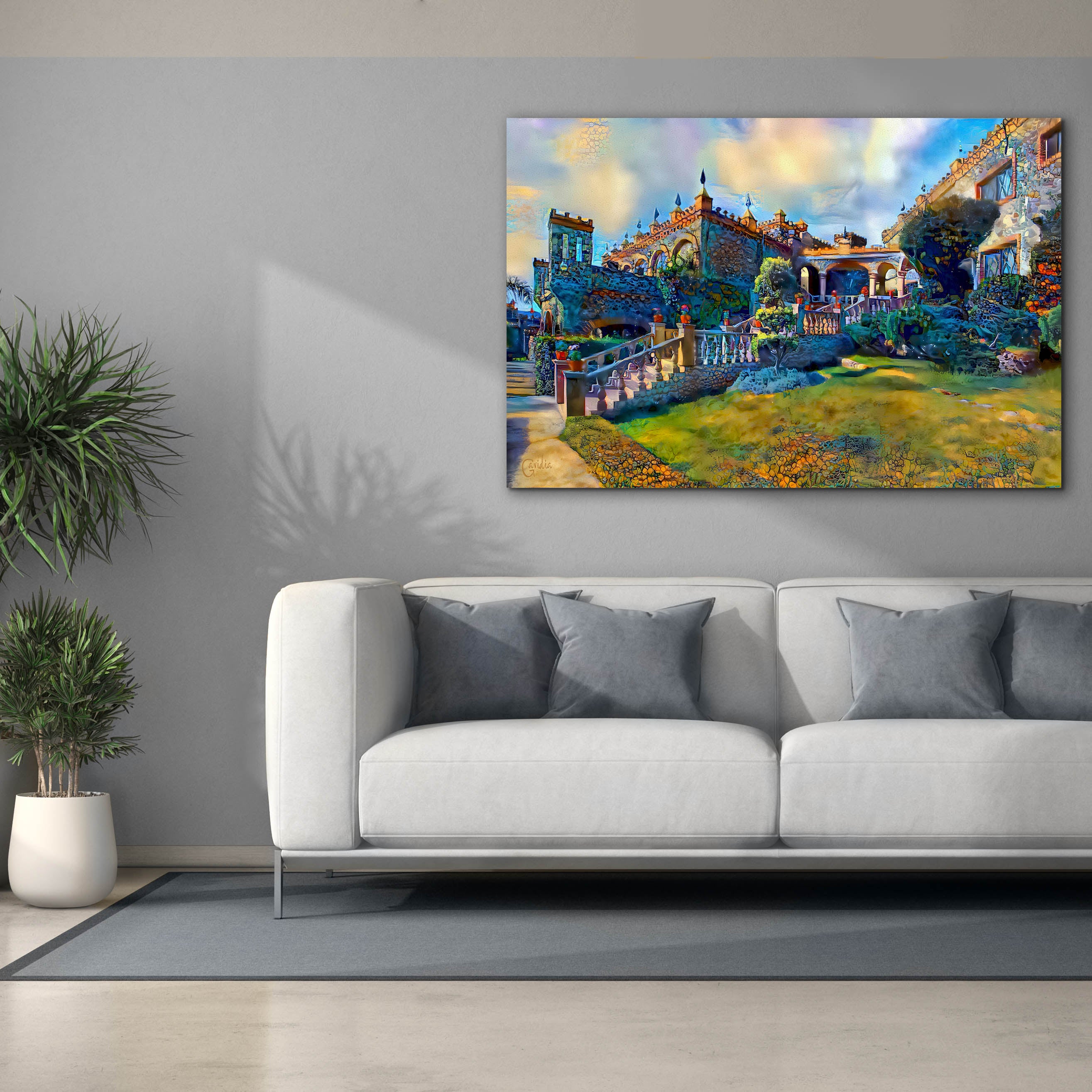 'Guanajuato Mexico Castillo de Santa Cecilia staircase' by Pedro Gavidia, Canvas Wall Art,60 x 40