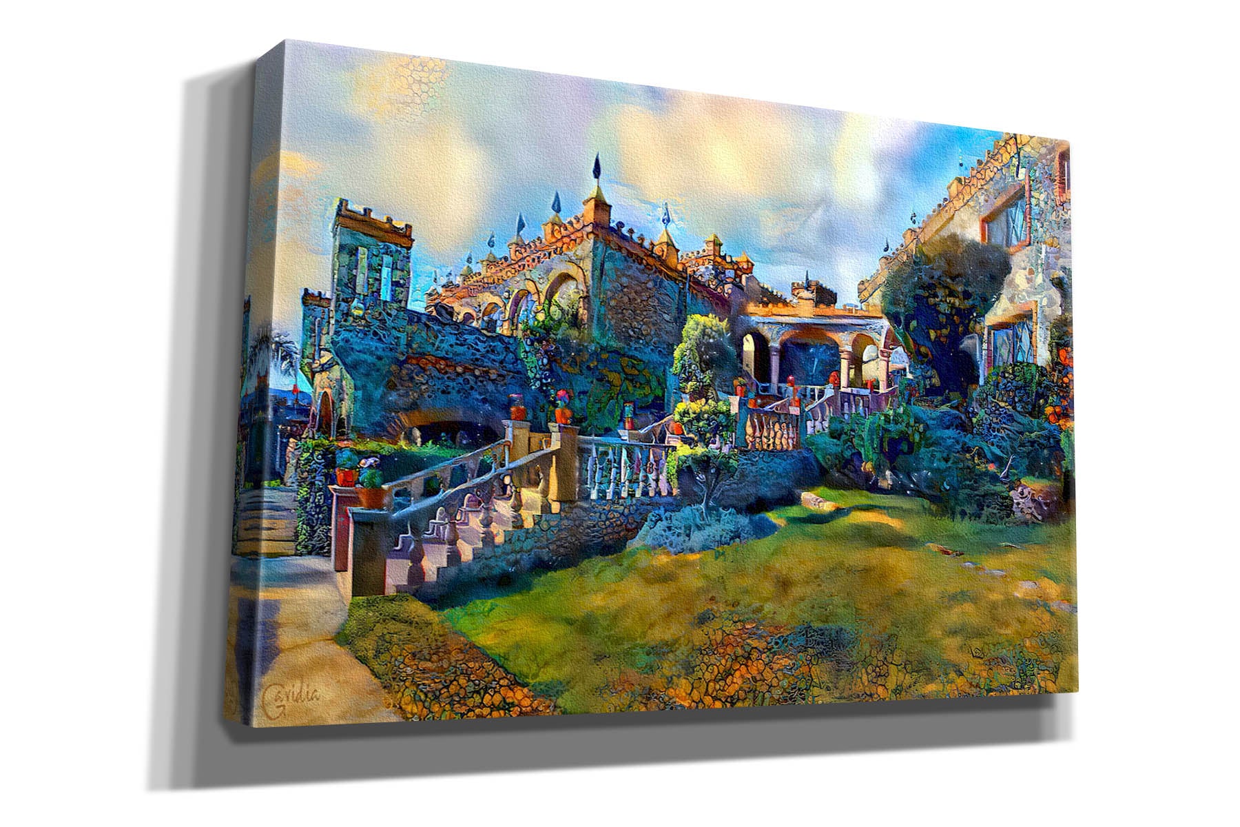 'Guanajuato Mexico Castillo de Santa Cecilia staircase' by Pedro Gavidia, Canvas Wall Art