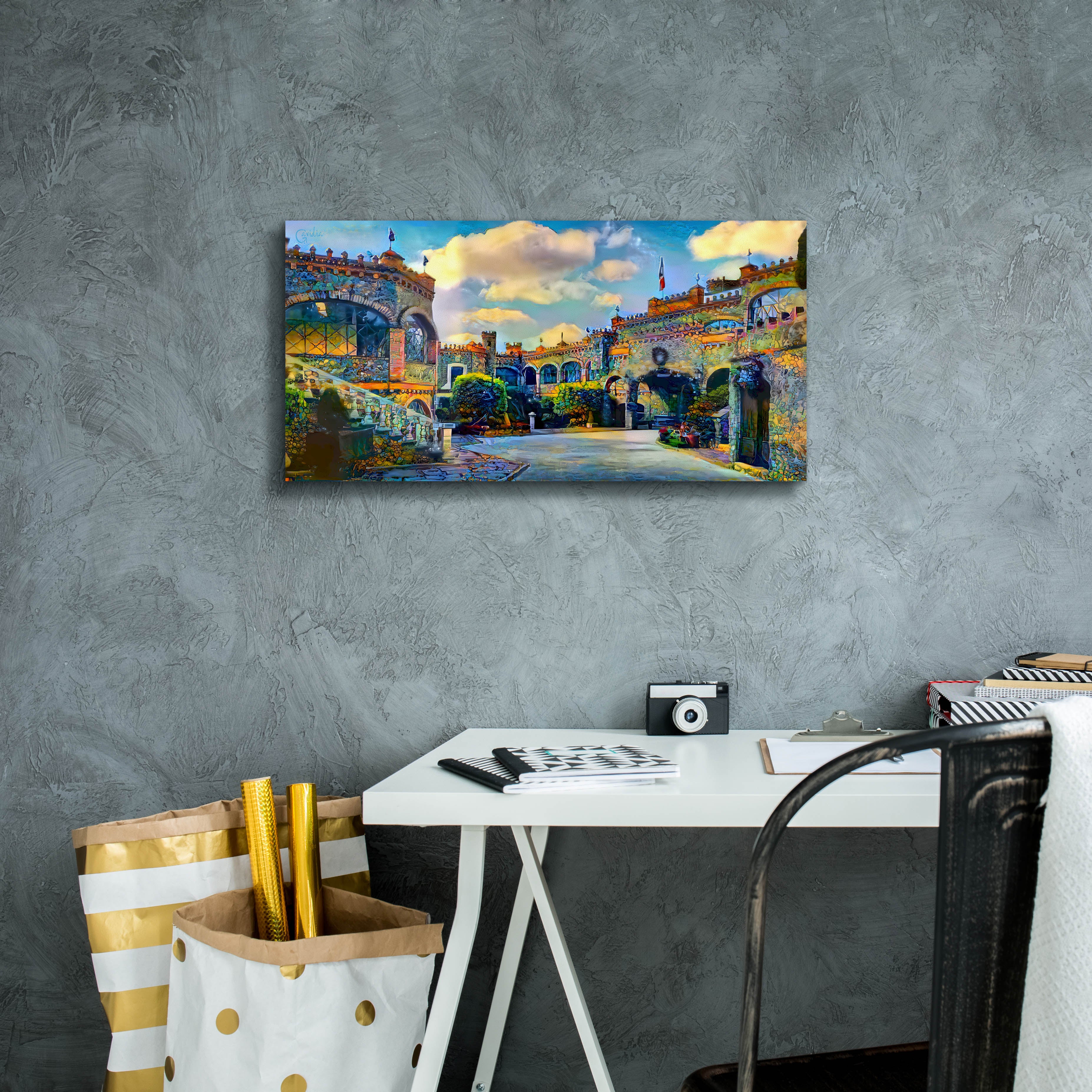 'Guanajuato Mexico Castillo de Santa Cecilia interior' by Pedro Gavidia, Canvas Wall Art,24 x 12