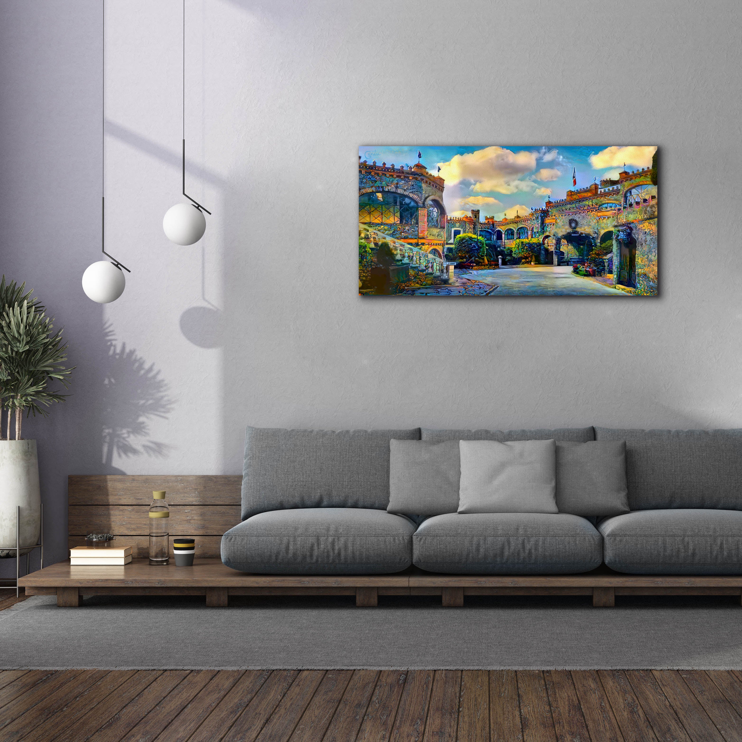 'Guanajuato Mexico Castillo de Santa Cecilia interior' by Pedro Gavidia, Canvas Wall Art,60 x 30