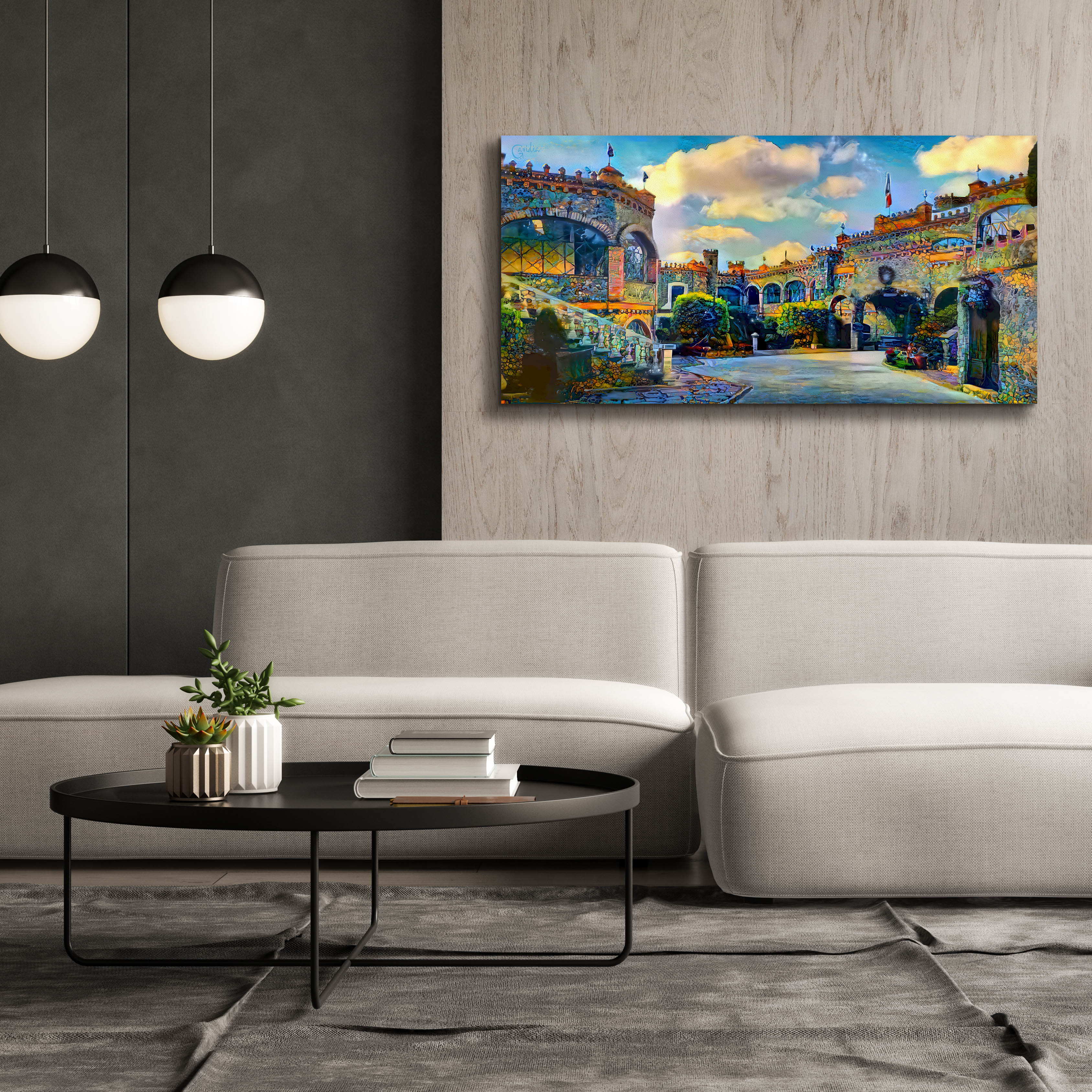 'Guanajuato Mexico Castillo de Santa Cecilia interior' by Pedro Gavidia, Canvas Wall Art,60 x 30