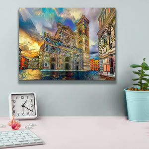 'Florence Italy Cathedral of Saint Mary of the Flower 2' by Pedro Gavidia, Canvas Wall Art,16 x 12