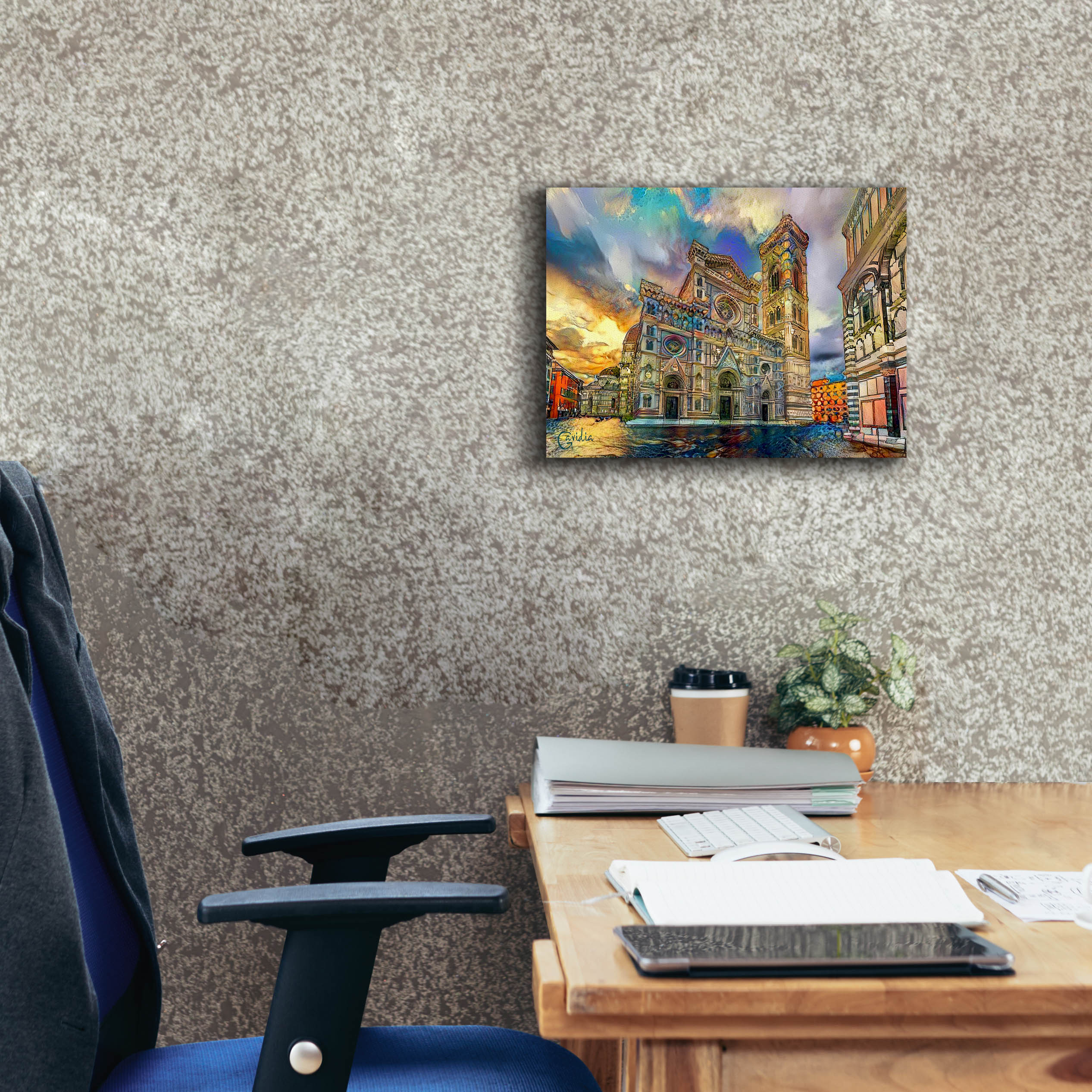 'Florence Italy Cathedral of Saint Mary of the Flower 2' by Pedro Gavidia, Canvas Wall Art,16 x 12