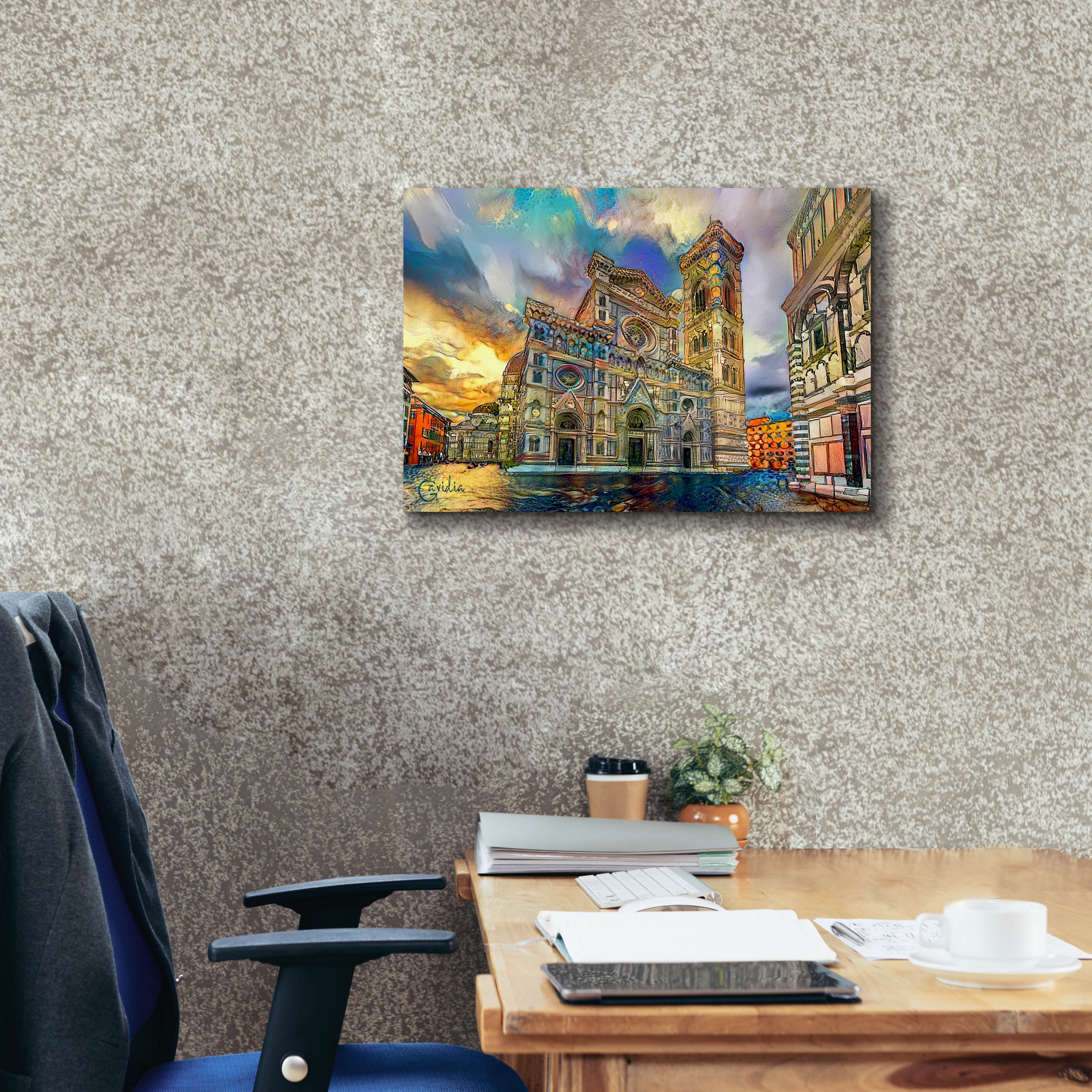 'Florence Italy Cathedral of Saint Mary of the Flower 2' by Pedro Gavidia, Canvas Wall Art,24 x 20