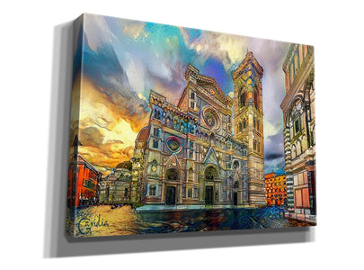 'Florence Italy Cathedral of Saint Mary of the Flower 2' by Pedro Gavidia, Canvas Wall Art