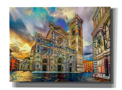 'Florence Italy Cathedral of Saint Mary of the Flower 2' by Pedro Gavidia, Canvas Wall Art