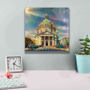 'Copenhagen Denmark Frederiks Church' by Pedro Gavidia, Canvas Wall Art,12 x 12