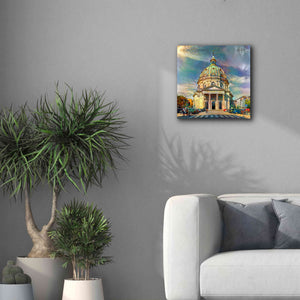 'Copenhagen Denmark Frederiks Church' by Pedro Gavidia, Canvas Wall Art,18 x 18