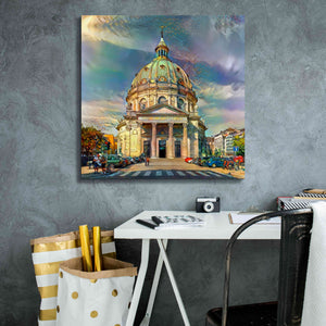 'Copenhagen Denmark Frederiks Church' by Pedro Gavidia, Canvas Wall Art,26 x 26