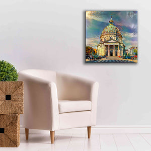 'Copenhagen Denmark Frederiks Church' by Pedro Gavidia, Canvas Wall Art,26 x 26