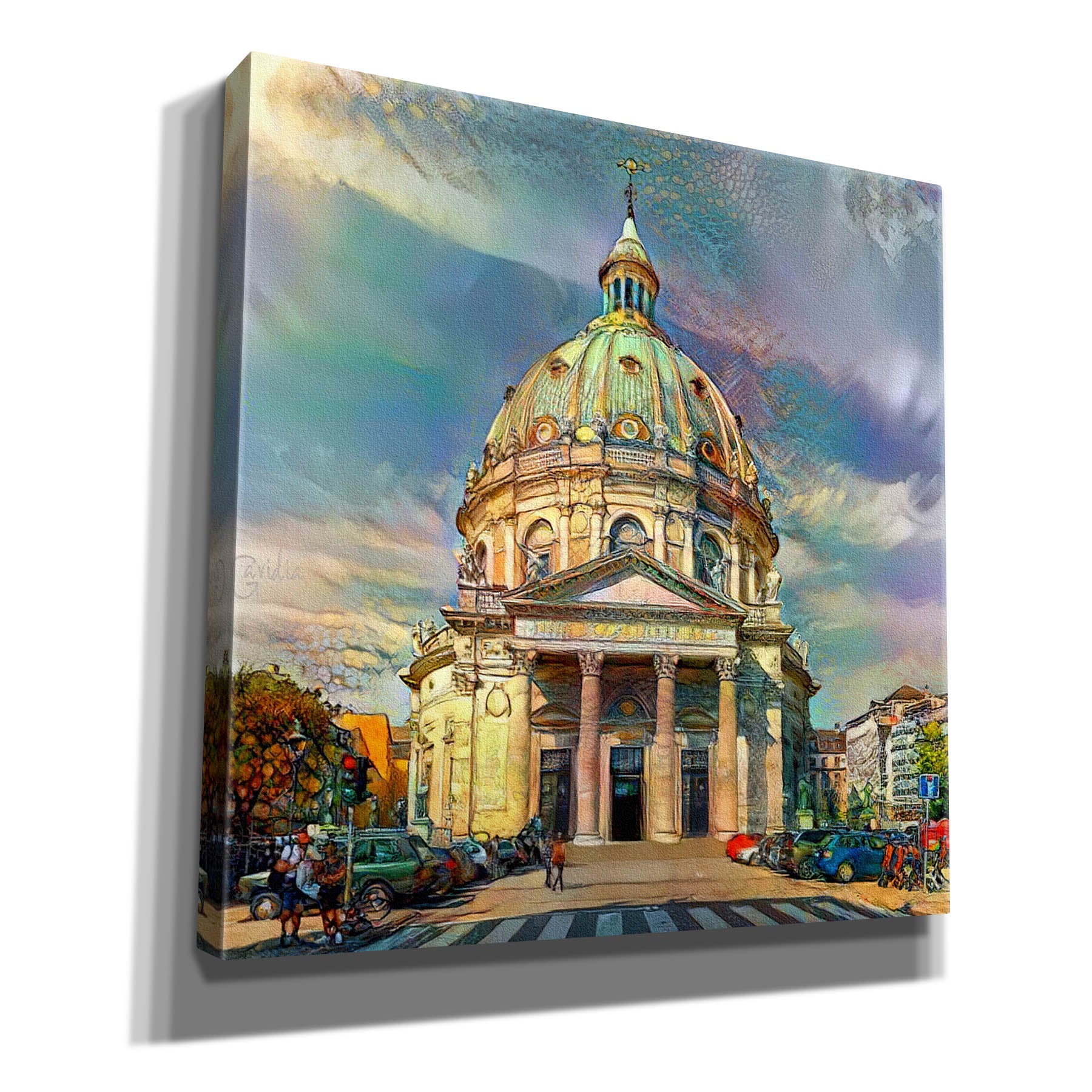 'Copenhagen Denmark Frederiks Church' by Pedro Gavidia, Canvas Wall Art
