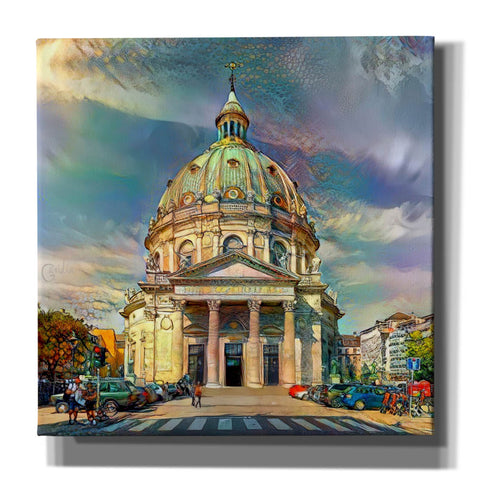 Image of 'Copenhagen Denmark Frederiks Church' by Pedro Gavidia, Canvas Wall Art