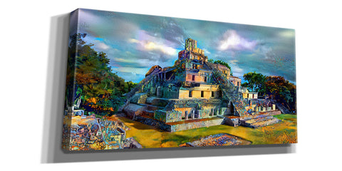 Image of 'Campeche Mexico Edzna Pyramid' by Pedro Gavidia, Canvas Wall Art