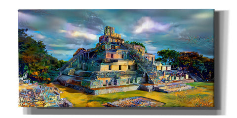 Image of 'Campeche Mexico Edzna Pyramid' by Pedro Gavidia, Canvas Wall Art