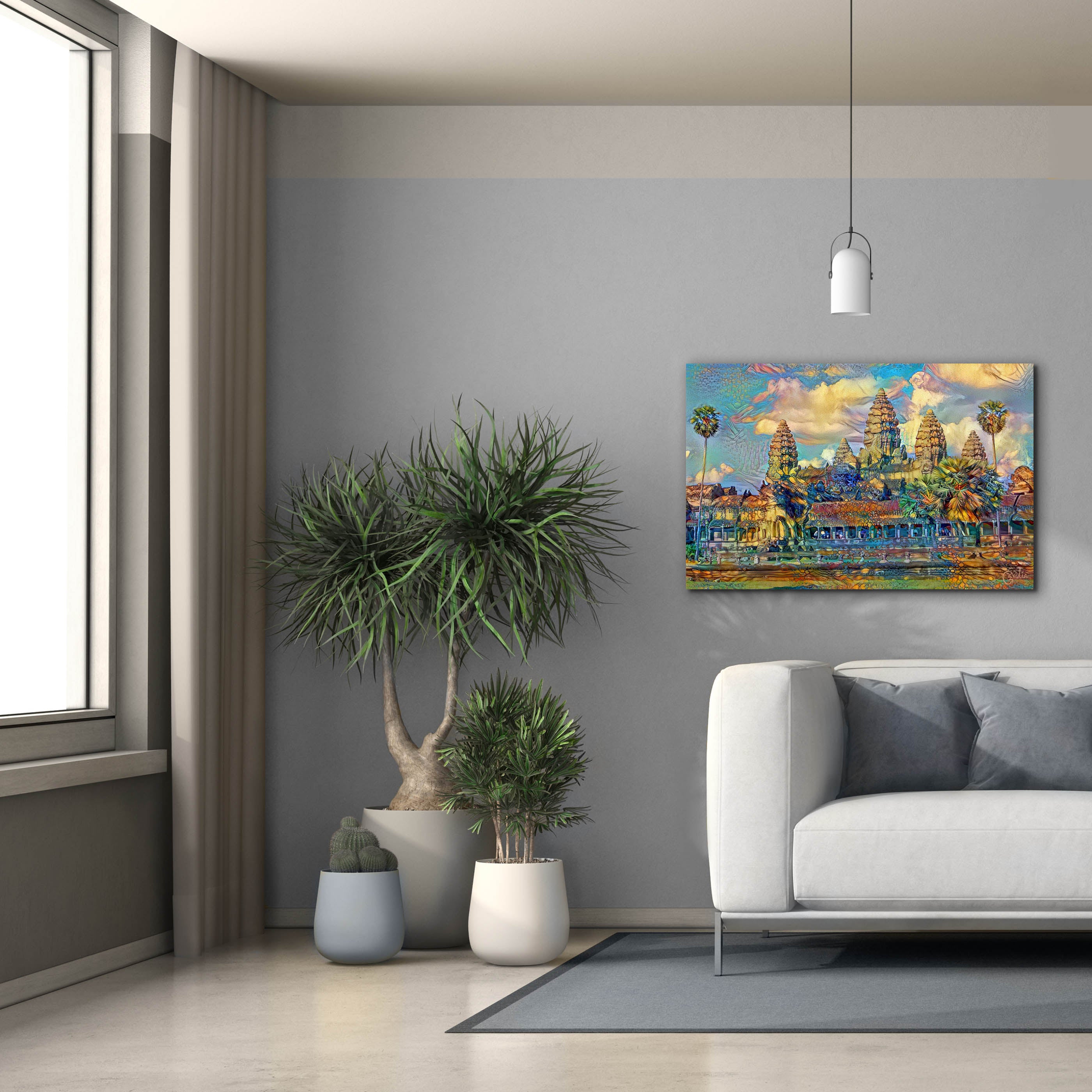 'Cambodia Angkor Wat' by Pedro Gavidia, Canvas Wall Art,40 x 26