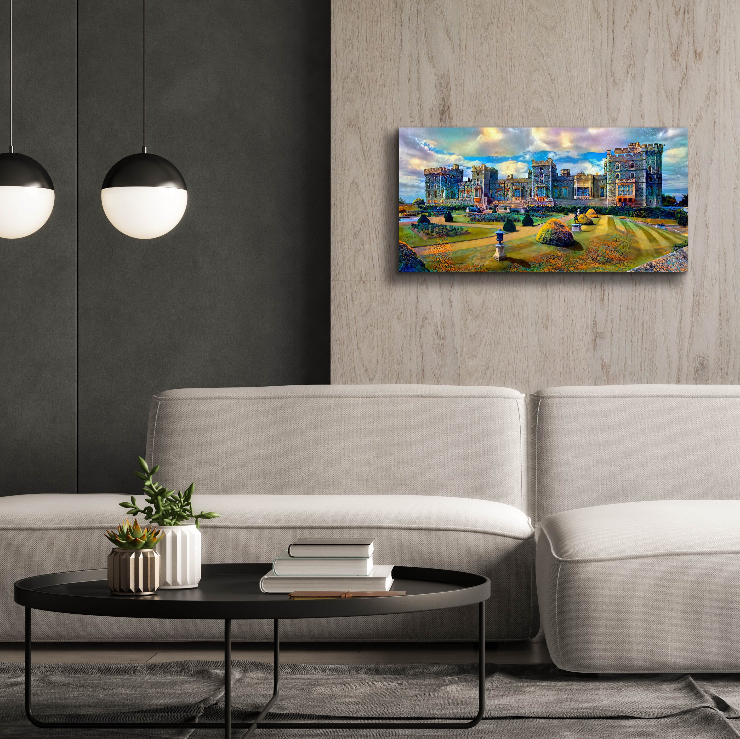 'Berkshire England Windsor Castle' by Pedro Gavidia, Canvas Wall Art,40 x 20