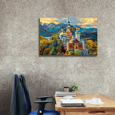 Image of 'Baviera Fussen Germany Neuschwanstein castle' by Pedro Gavidia, Canvas Wall Art,40 x 26