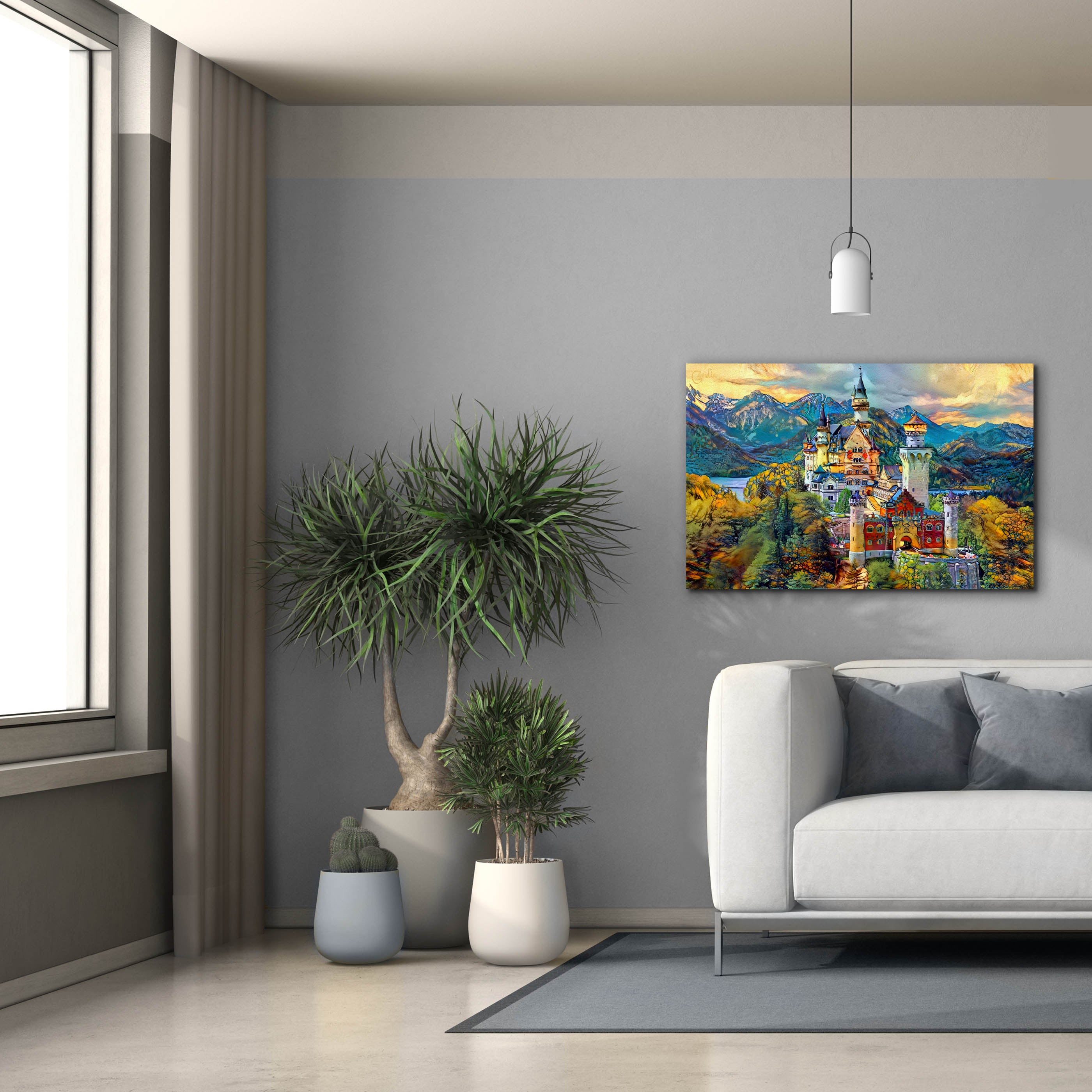 'Baviera Fussen Germany Neuschwanstein castle' by Pedro Gavidia, Canvas Wall Art,40 x 26