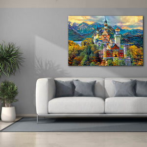 'Baviera Fussen Germany Neuschwanstein castle' by Pedro Gavidia, Canvas Wall Art,60 x 40