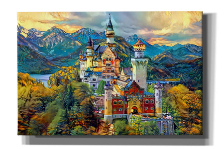 'Baviera Fussen Germany Neuschwanstein castle' by Pedro Gavidia, Canvas Wall Art