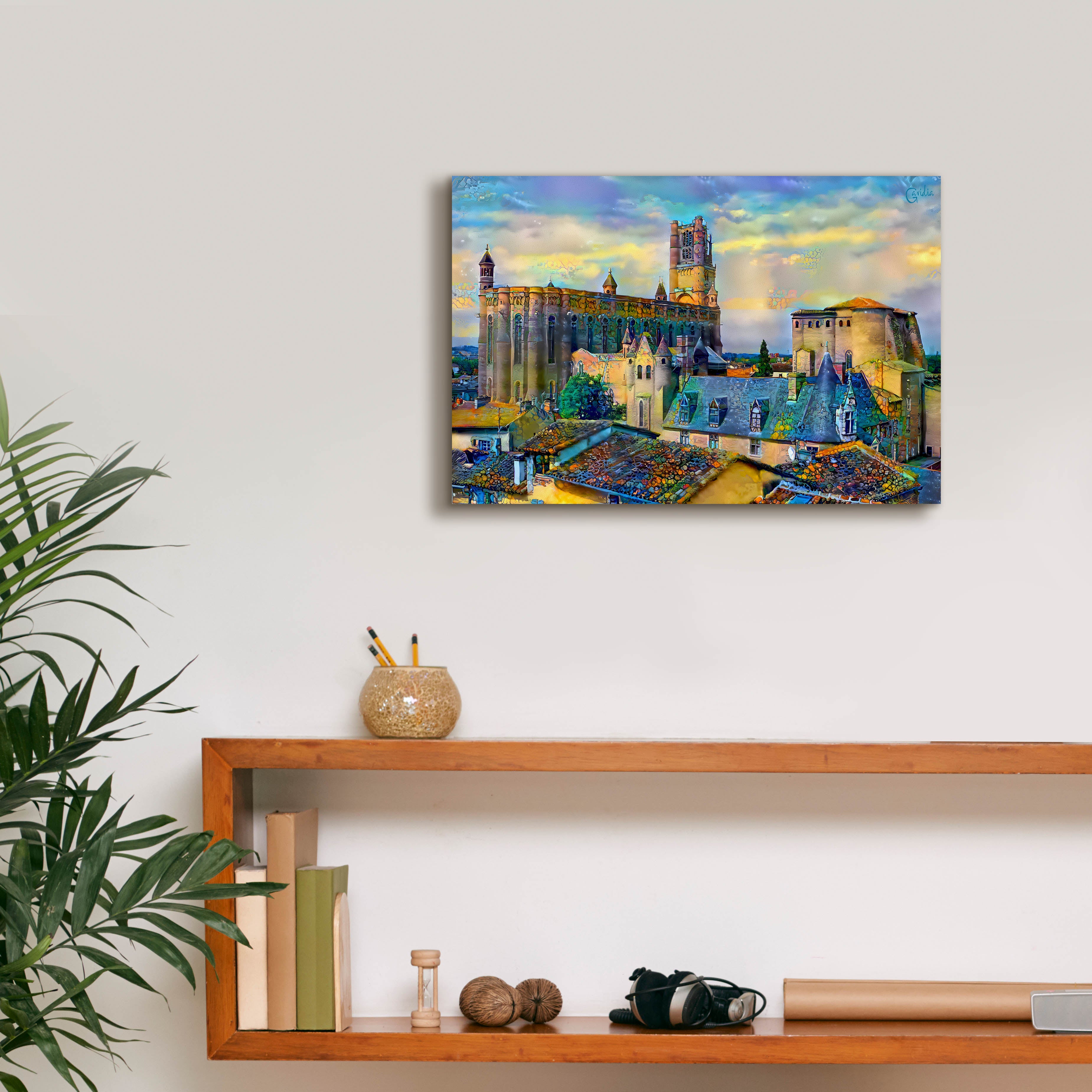 'Albi France Cathedral Basilica of Saint Cecilia' by Pedro Gavidia, Canvas Wall Art,18 x 12