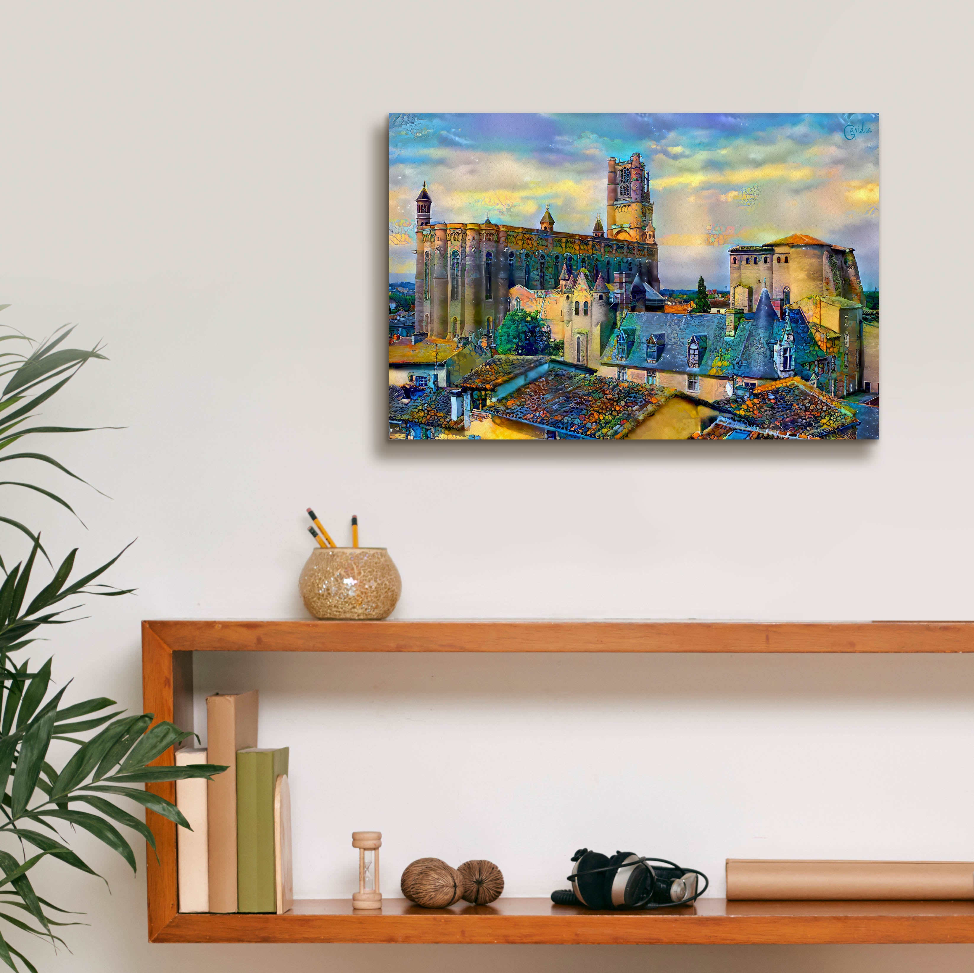 'Albi France Cathedral Basilica of Saint Cecilia' by Pedro Gavidia, Canvas Wall Art,18 x 12