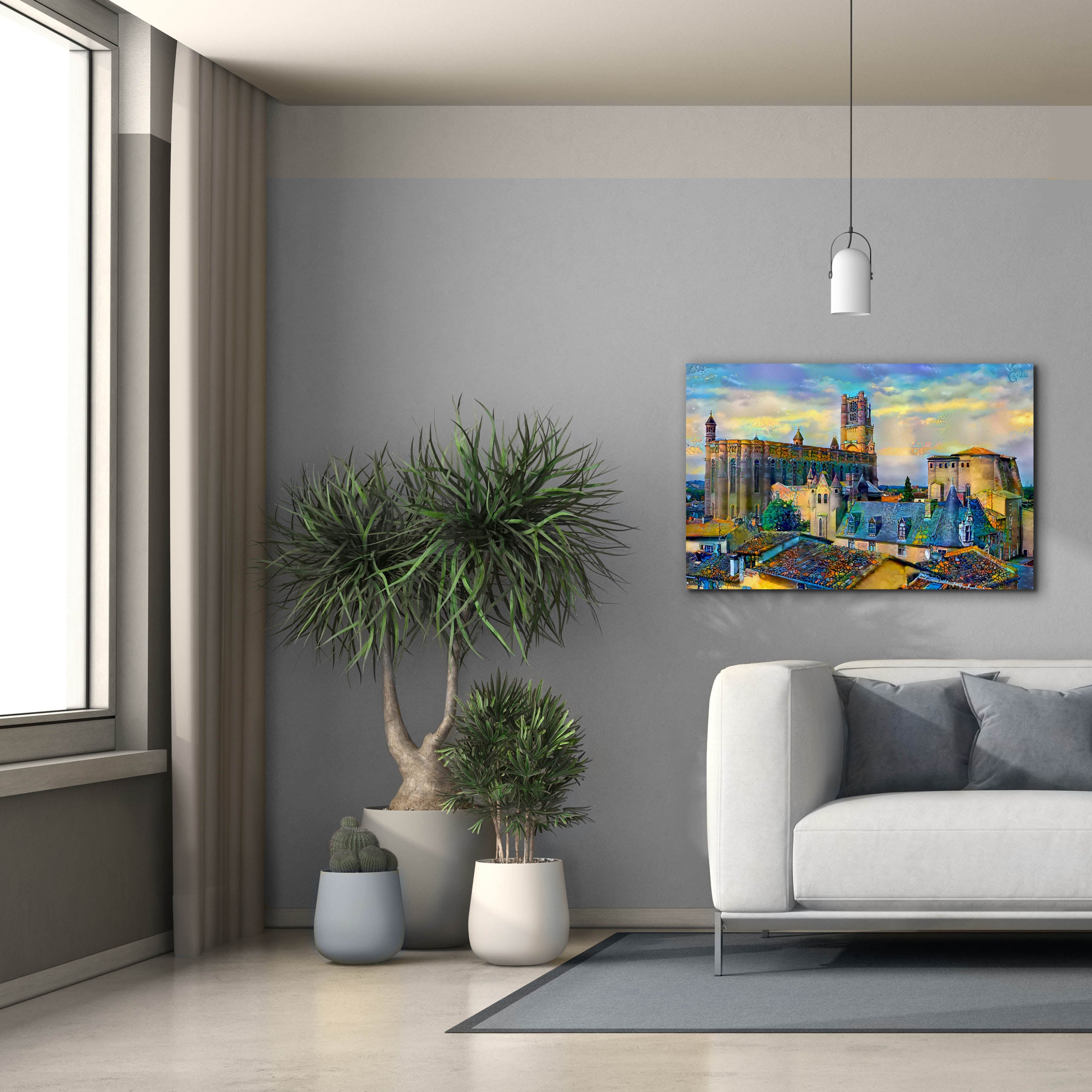 'Albi France Cathedral Basilica of Saint Cecilia' by Pedro Gavidia, Canvas Wall Art,40 x 26