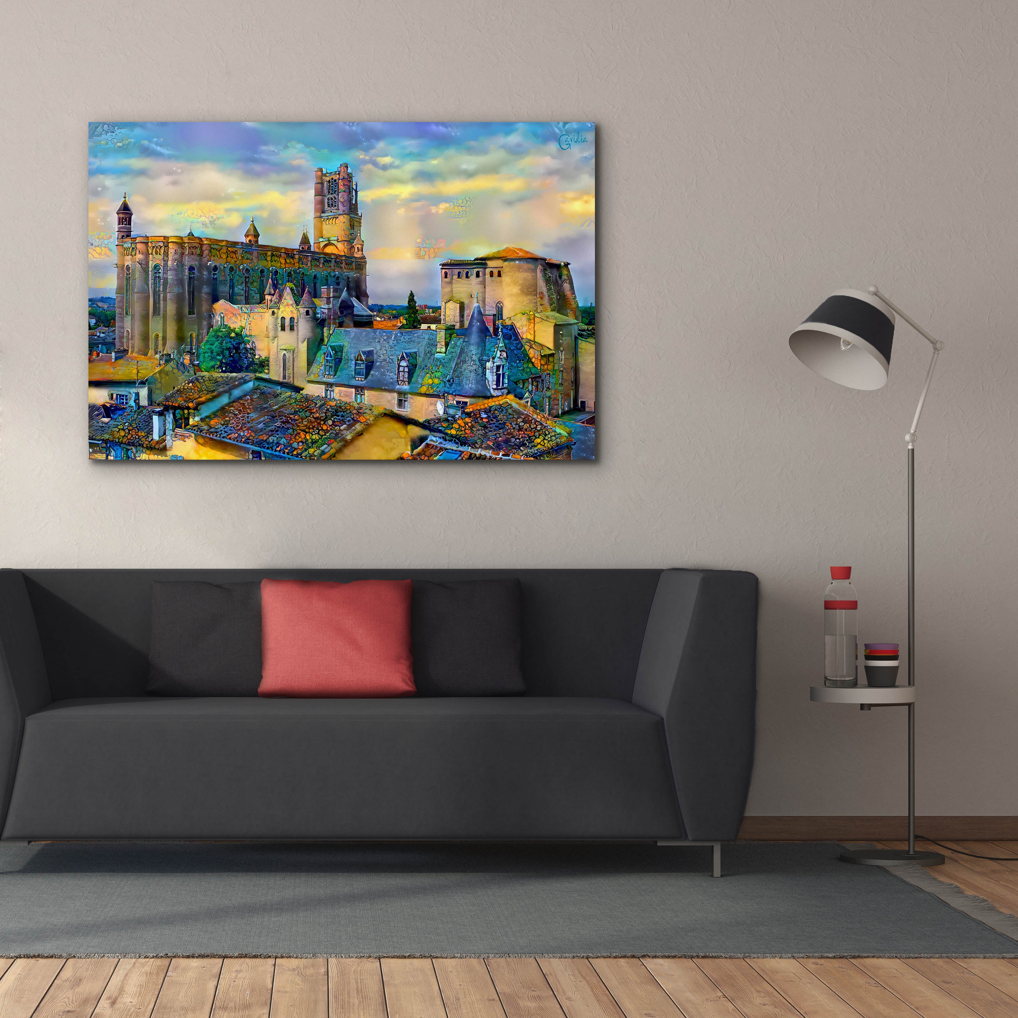 'Albi France Cathedral Basilica of Saint Cecilia' by Pedro Gavidia, Canvas Wall Art,60 x 40