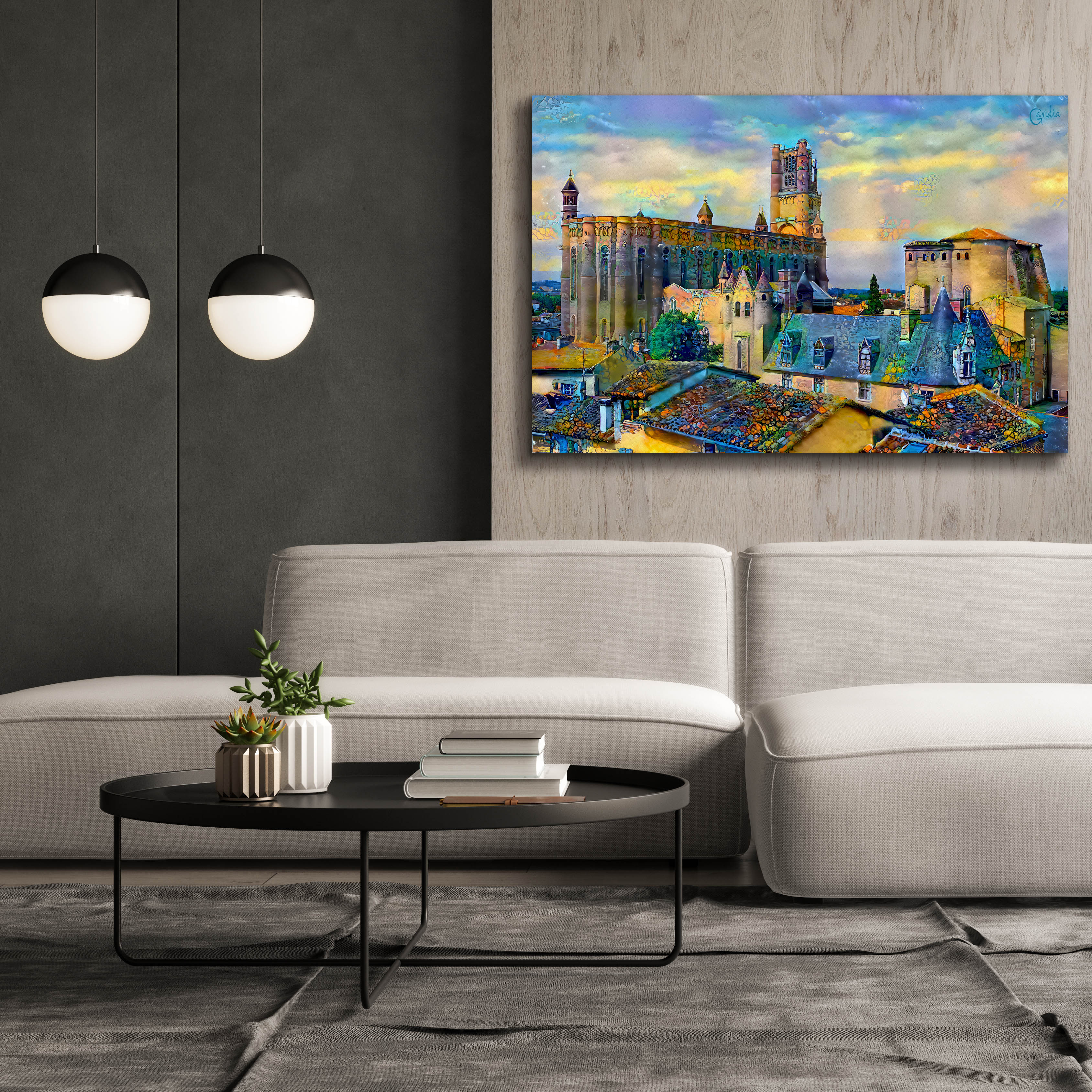 'Albi France Cathedral Basilica of Saint Cecilia' by Pedro Gavidia, Canvas Wall Art,60 x 40
