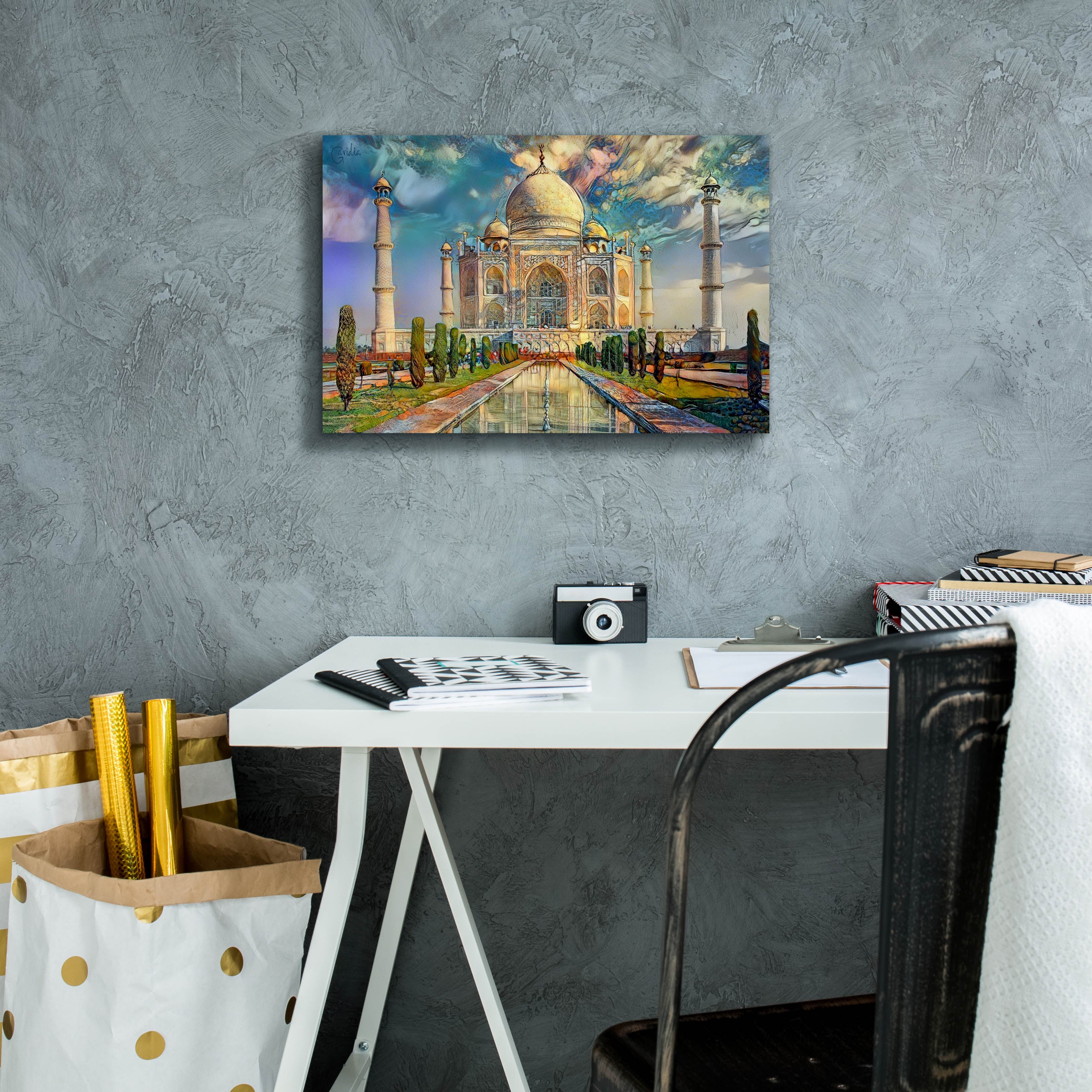 'Agra Uttar Pradesh India Taj Mahal' by Pedro Gavidia, Canvas Wall Art,18 x 12