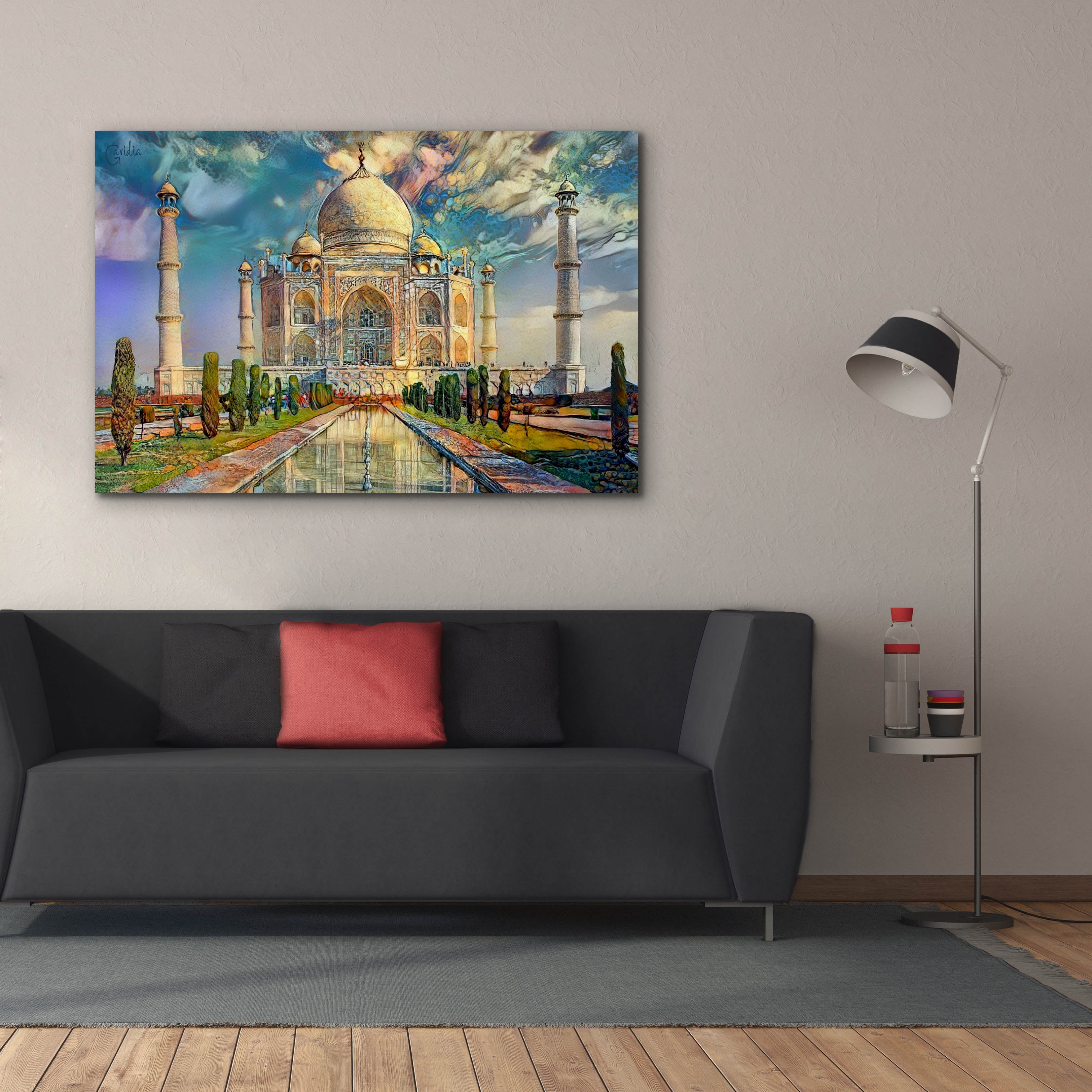'Agra Uttar Pradesh India Taj Mahal' by Pedro Gavidia, Canvas Wall Art,60 x 40