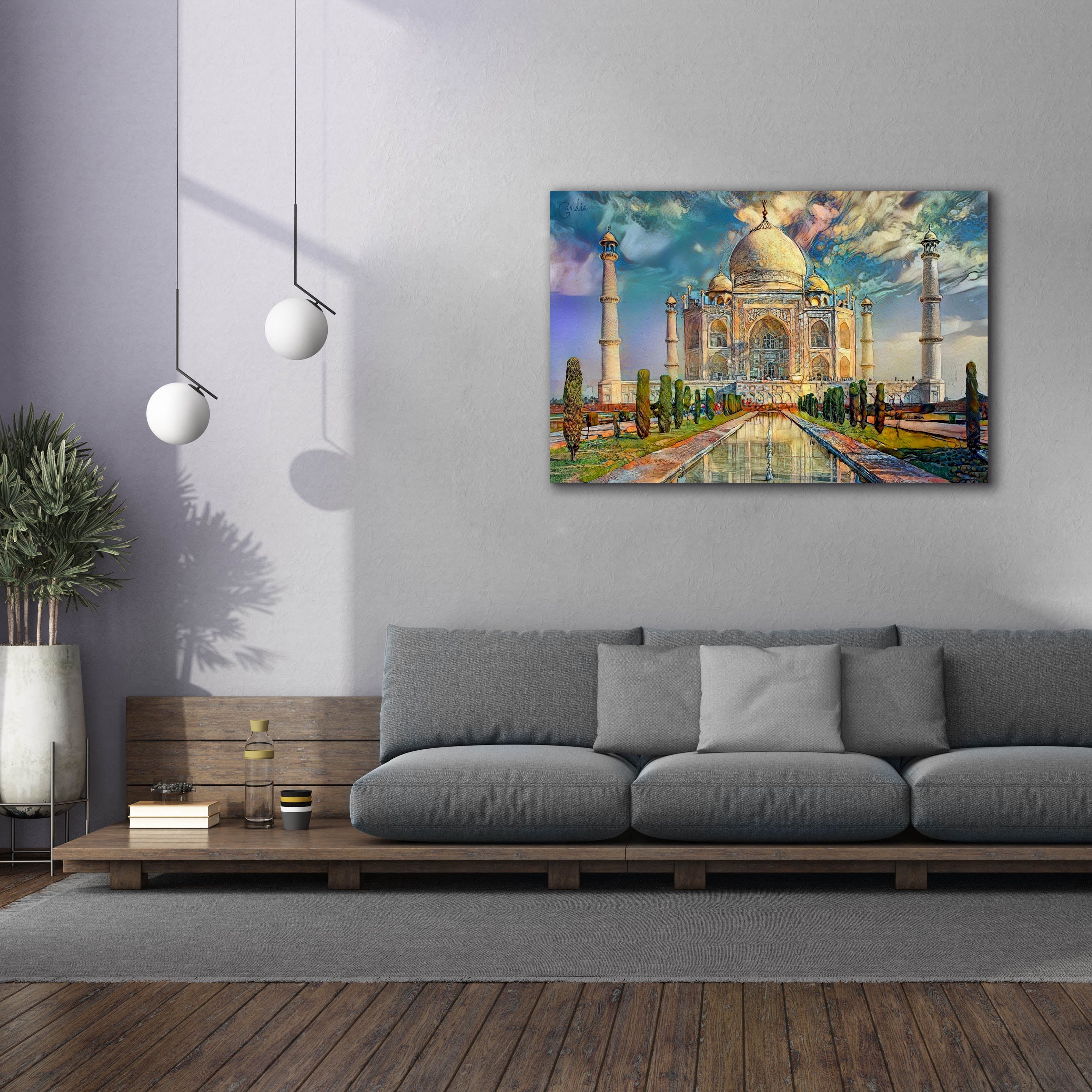 'Agra Uttar Pradesh India Taj Mahal' by Pedro Gavidia, Canvas Wall Art,60 x 40