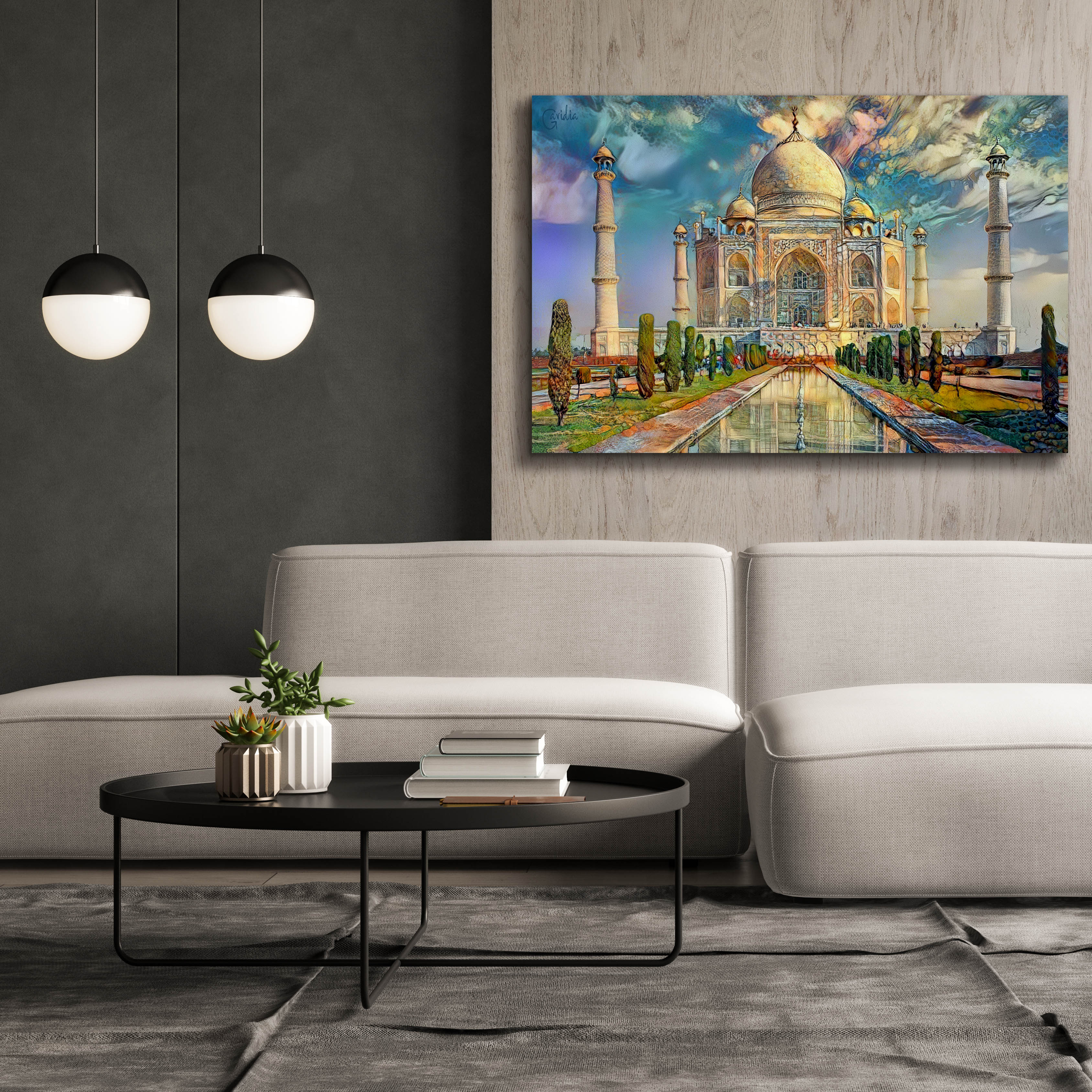 'Agra Uttar Pradesh India Taj Mahal' by Pedro Gavidia, Canvas Wall Art,60 x 40