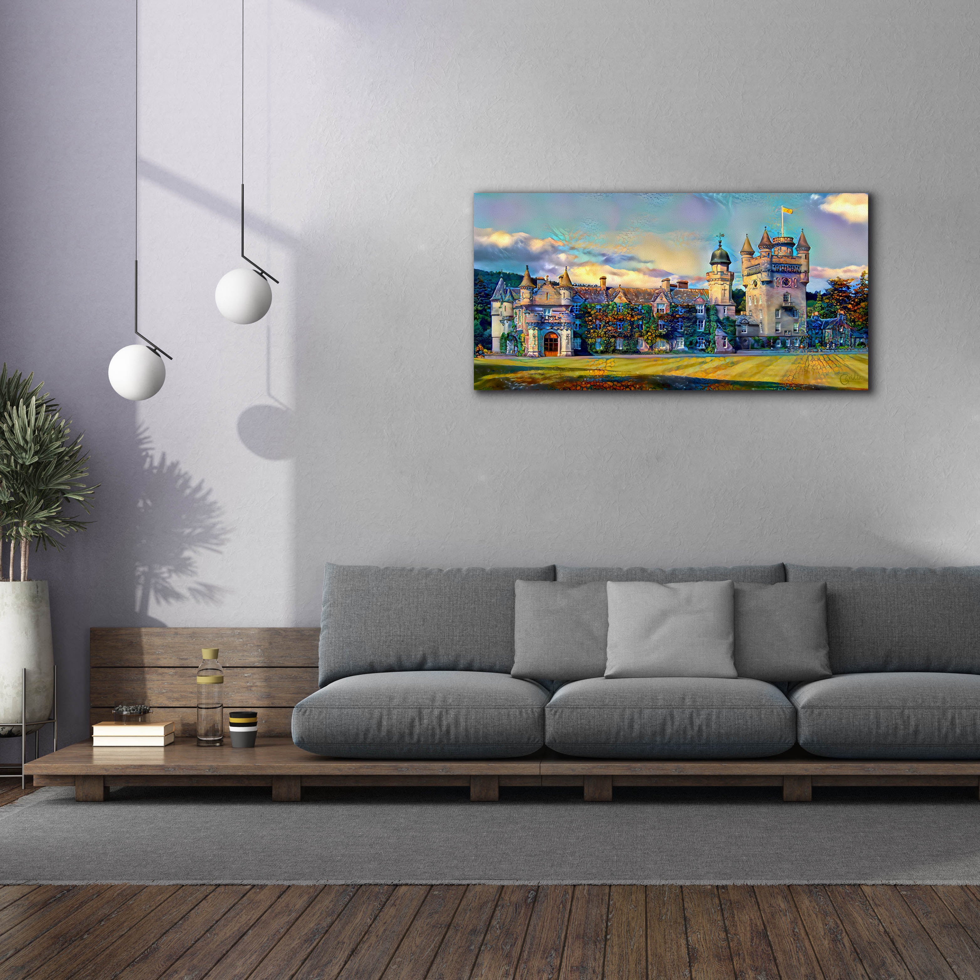 'Aberdeenshire Scotland Balmoral Castle' by Pedro Gavidia, Canvas Wall Art,60 x 30