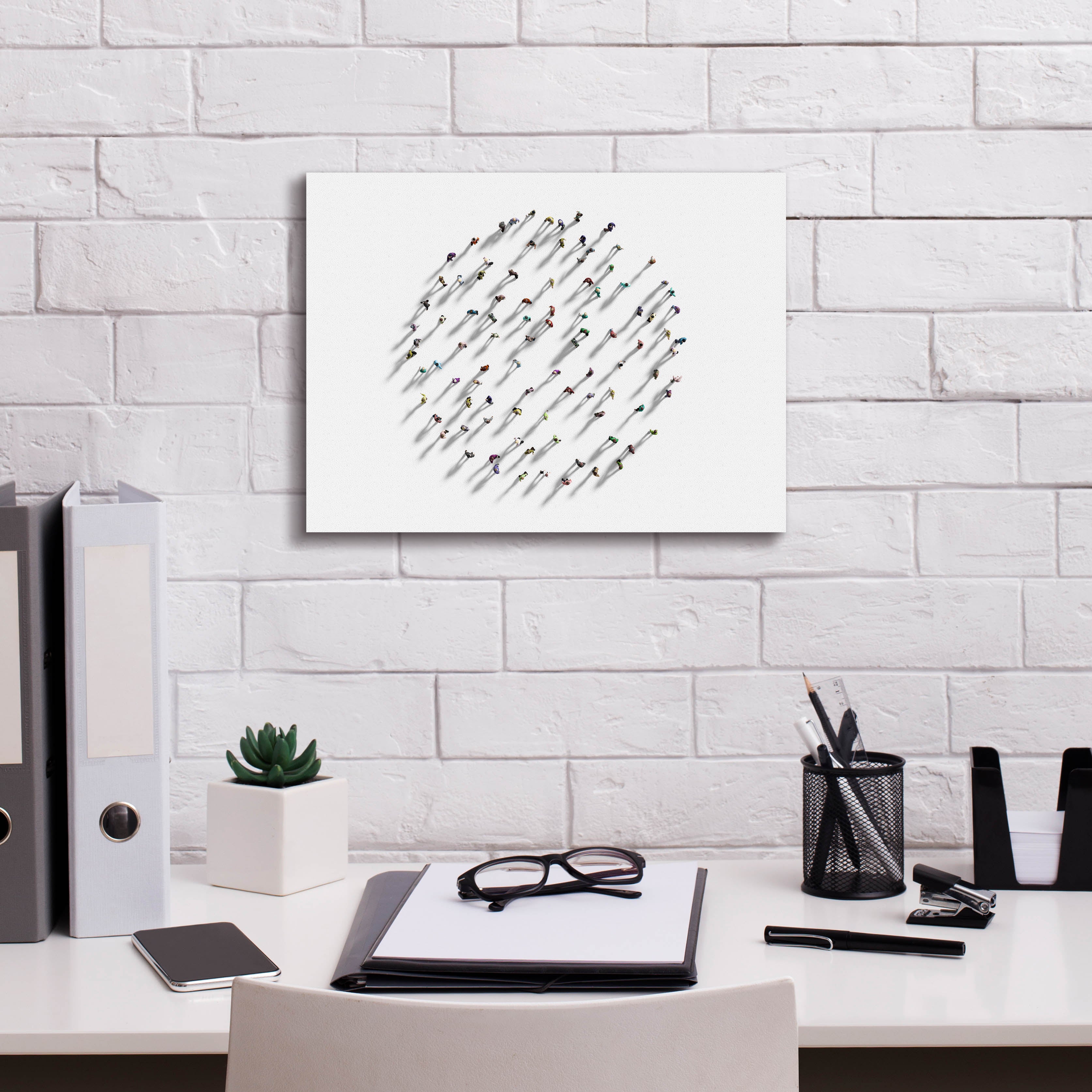 'Walking In Circles' by Epic Portfolio, Canvas Wall Art,16 x 12