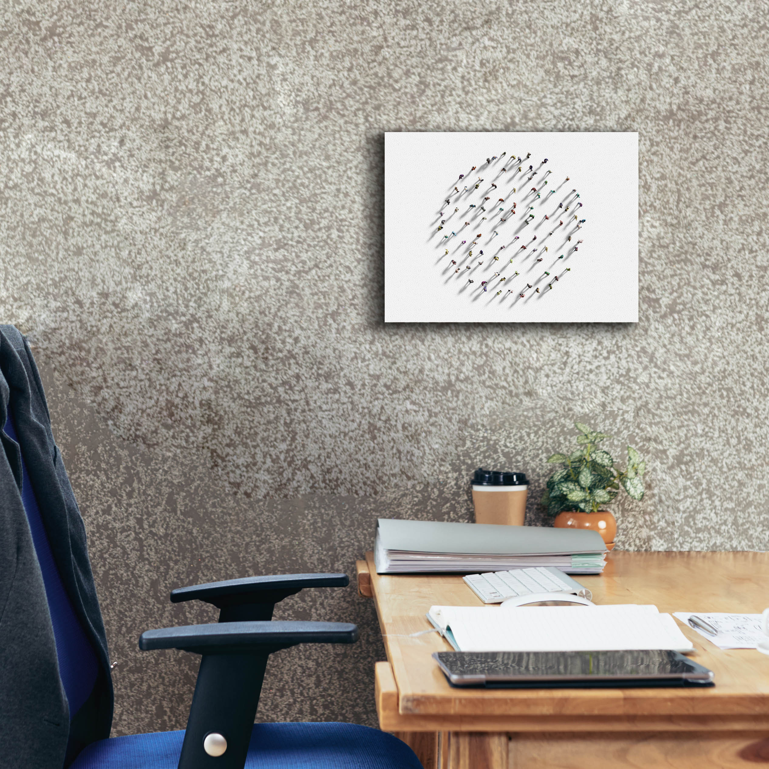 'Walking In Circles' by Epic Portfolio, Canvas Wall Art,16 x 12